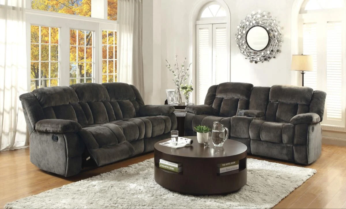 Laurelton Double Reclining Sofa in Chocolate 9636-3 - Image 2