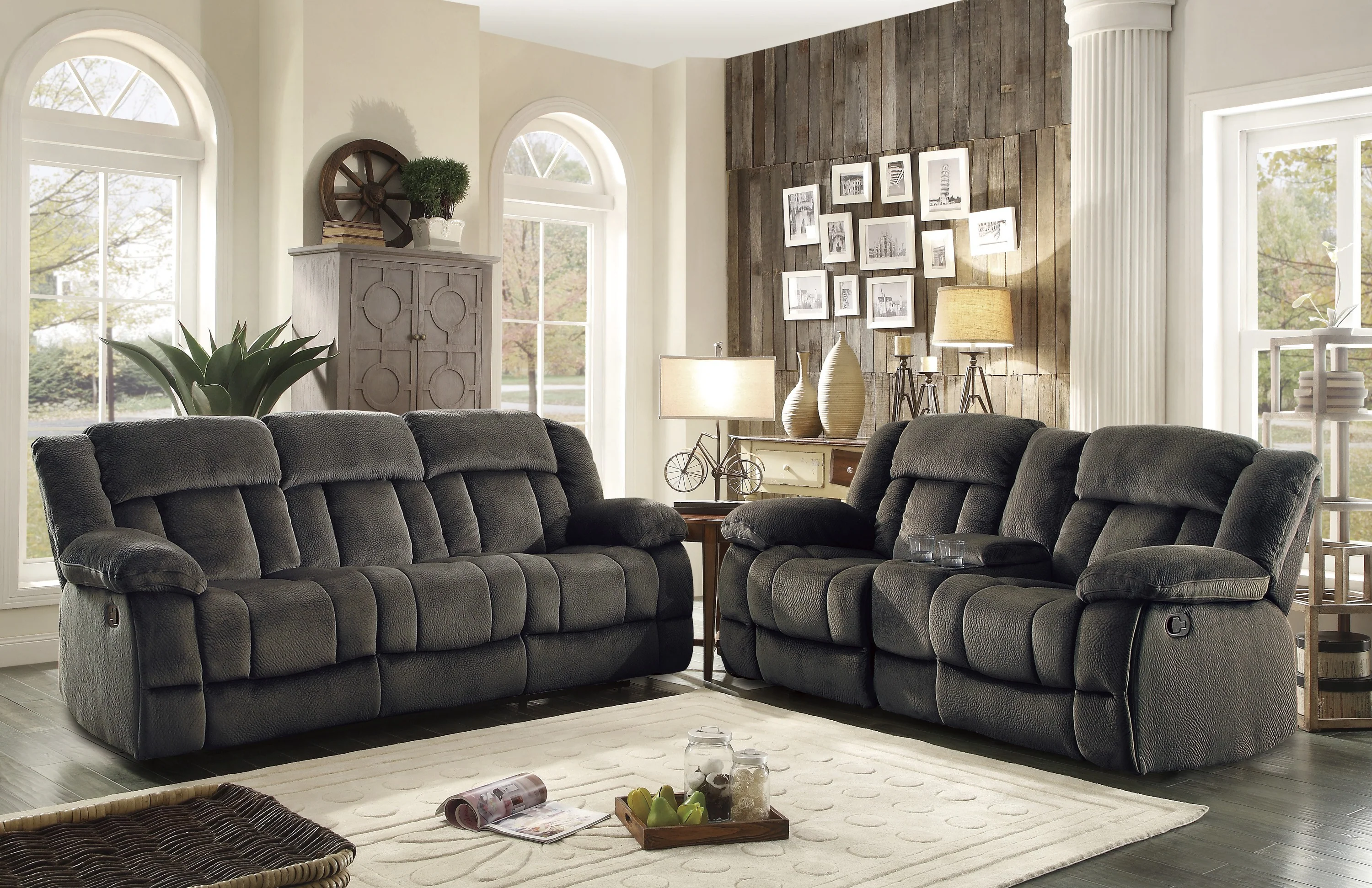 Laurelton Double Reclining Sofa in Chocolate 9636-3 - Image 6