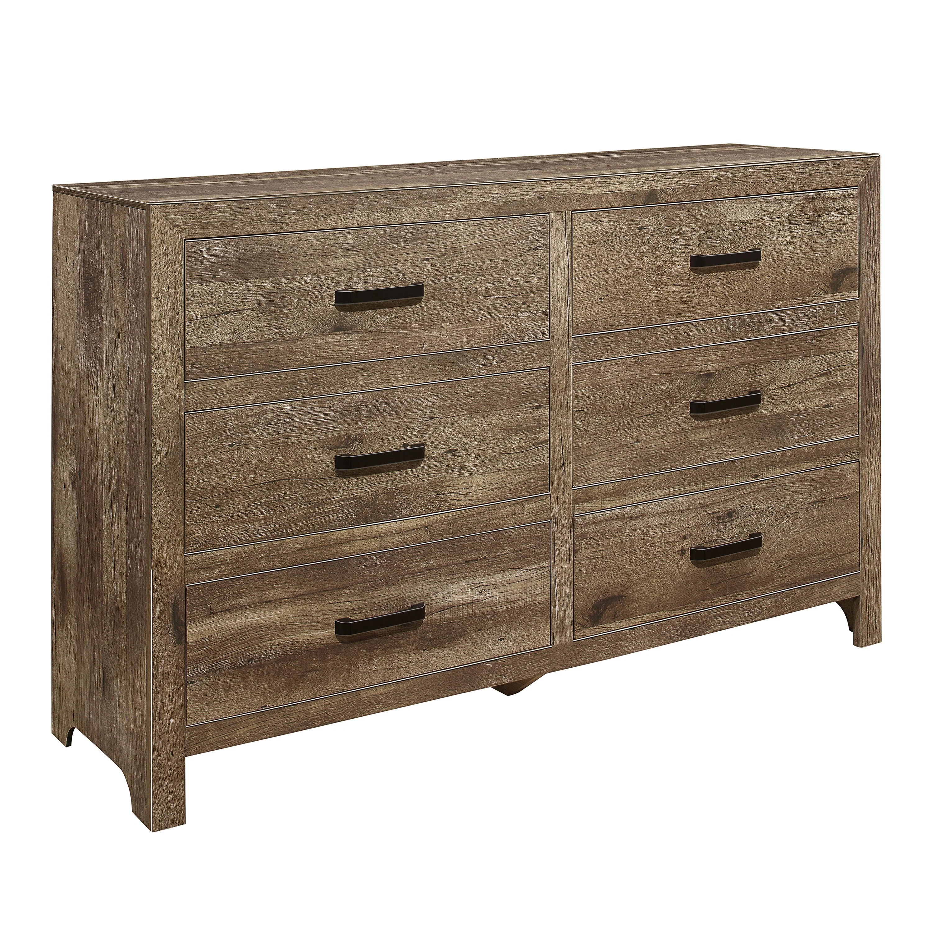 Mandan 6 Drawer Dresser in Weathered Pine 1910-5 - Image 4