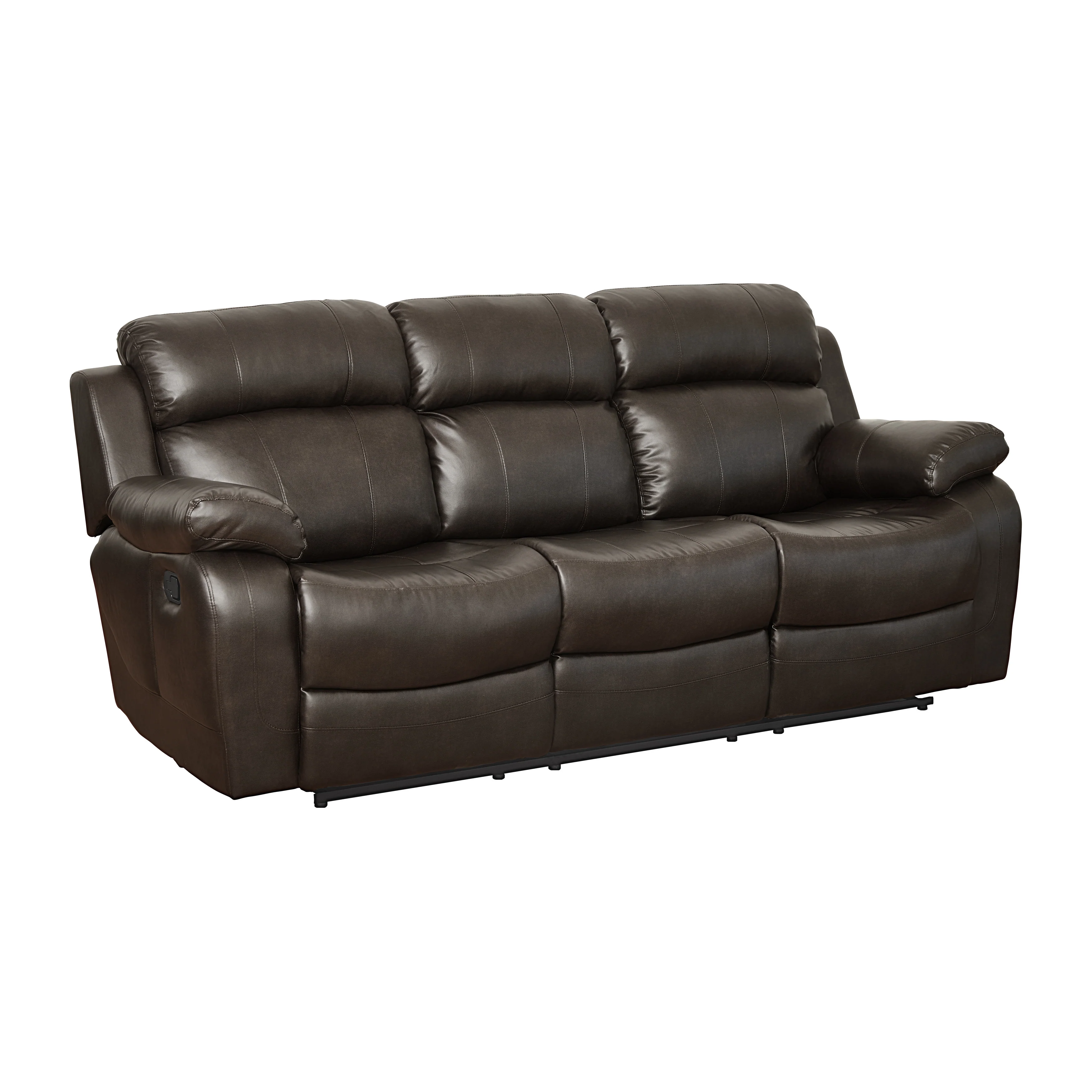 Marille Double Reclining Sofa in Brown - Image 2