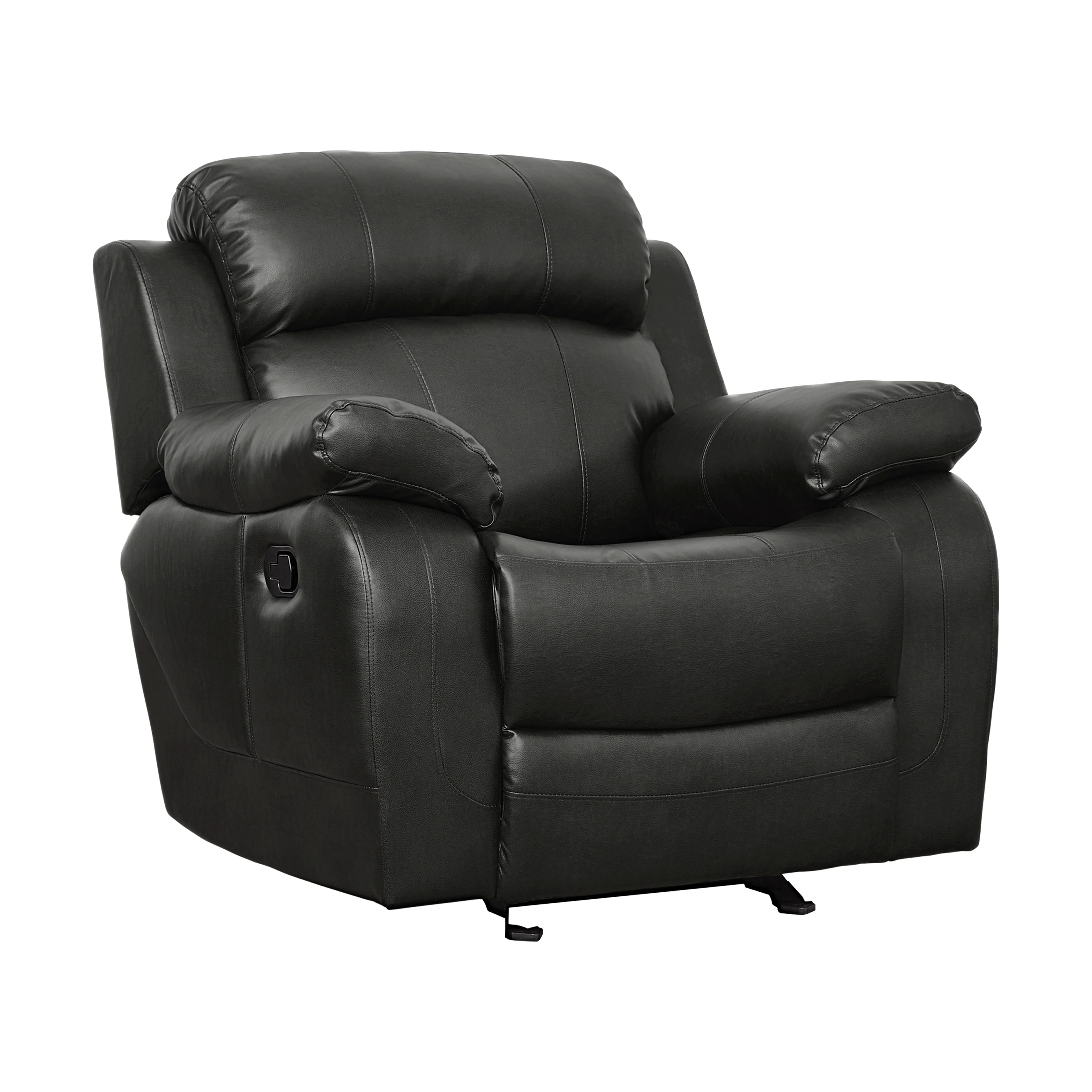 Marille Double Glider Reclining Chair in Black - Image 2