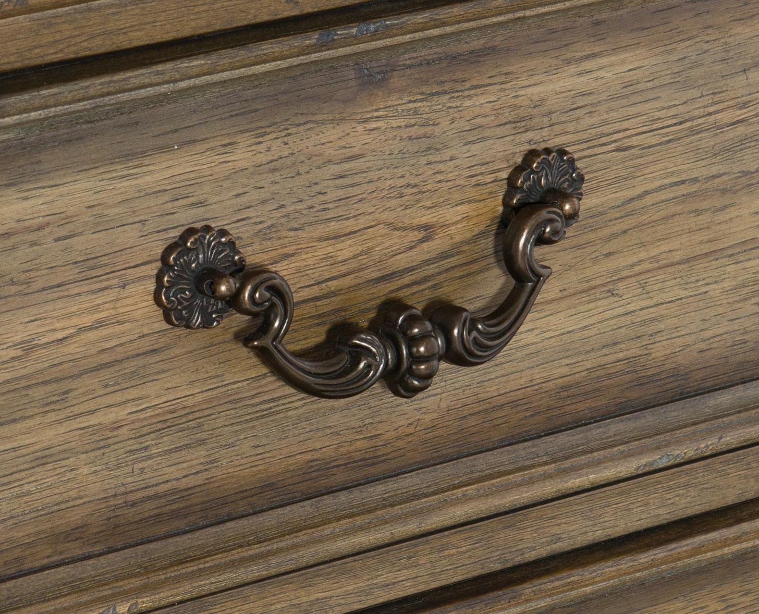 Rachelle 3 Drawer Nightstand in Weathered Pecan 1693-4 - Image 4
