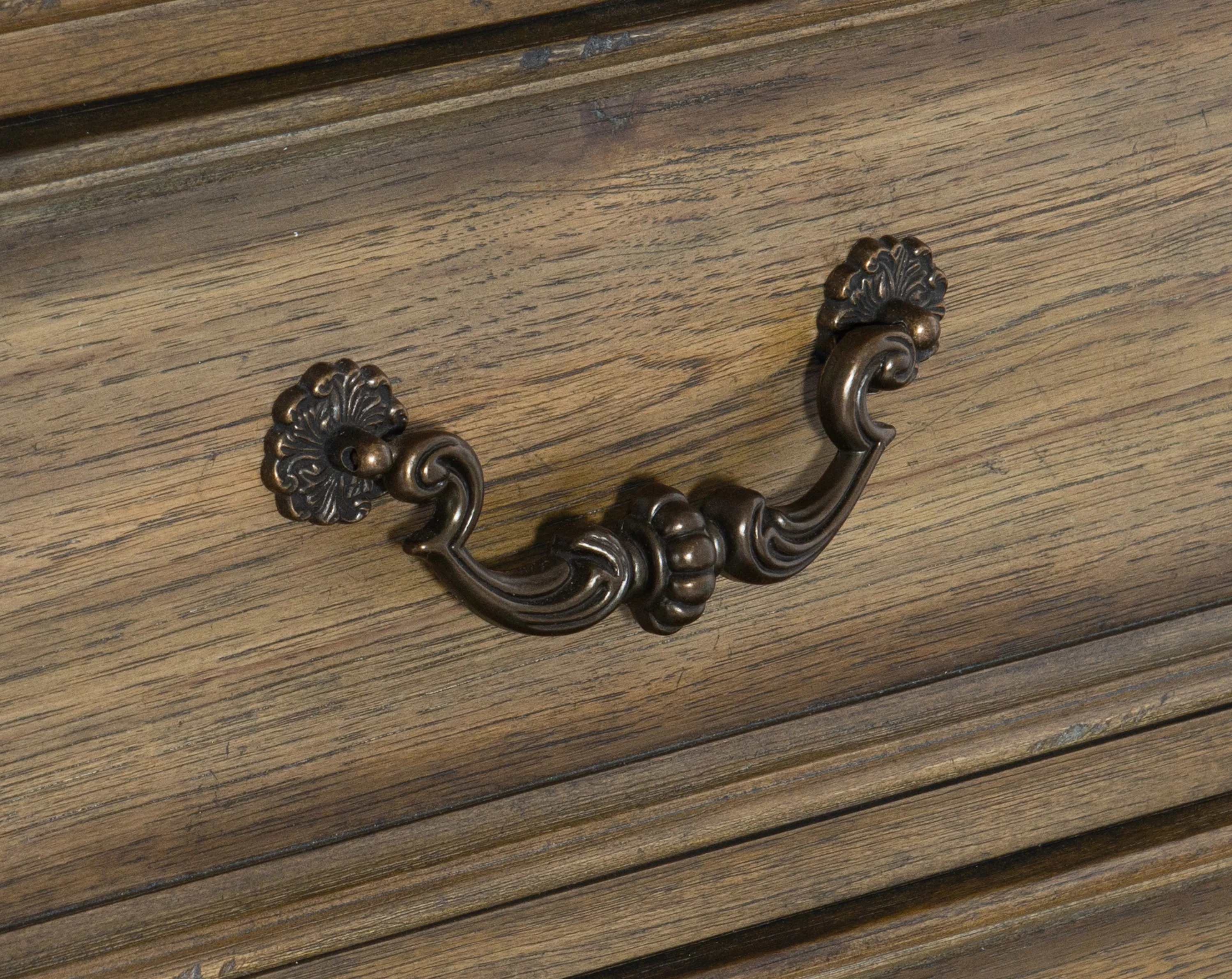 Rachelle 3 Drawer Nightstand in Weathered Pecan 1693-4 - Image 9