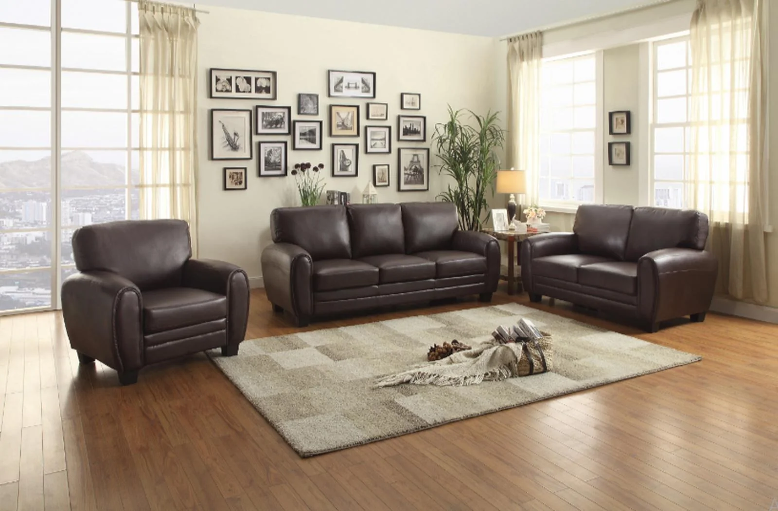 Rubin Loveseat in Dark Brown - Image 3