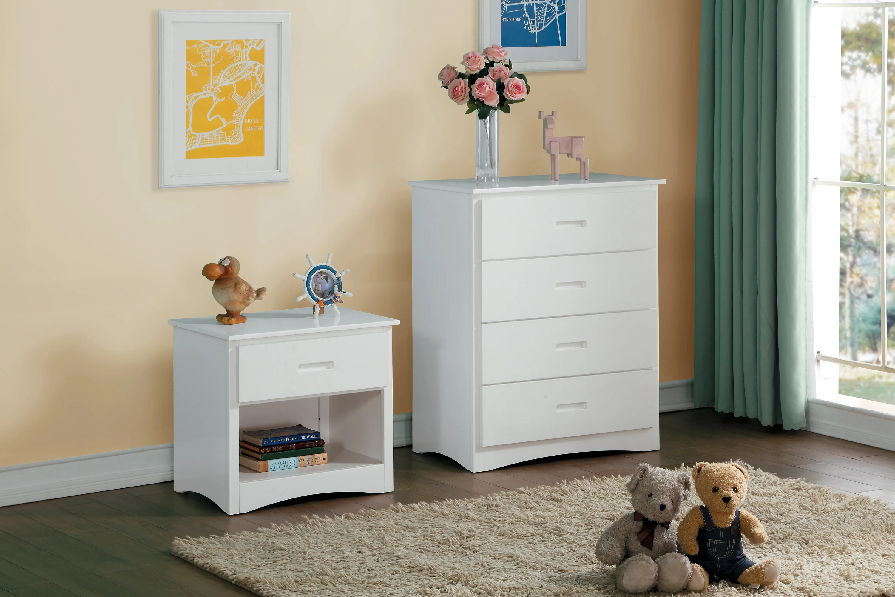 Galen 4 Drawer Chest in White B2053W-9 - Image 6
