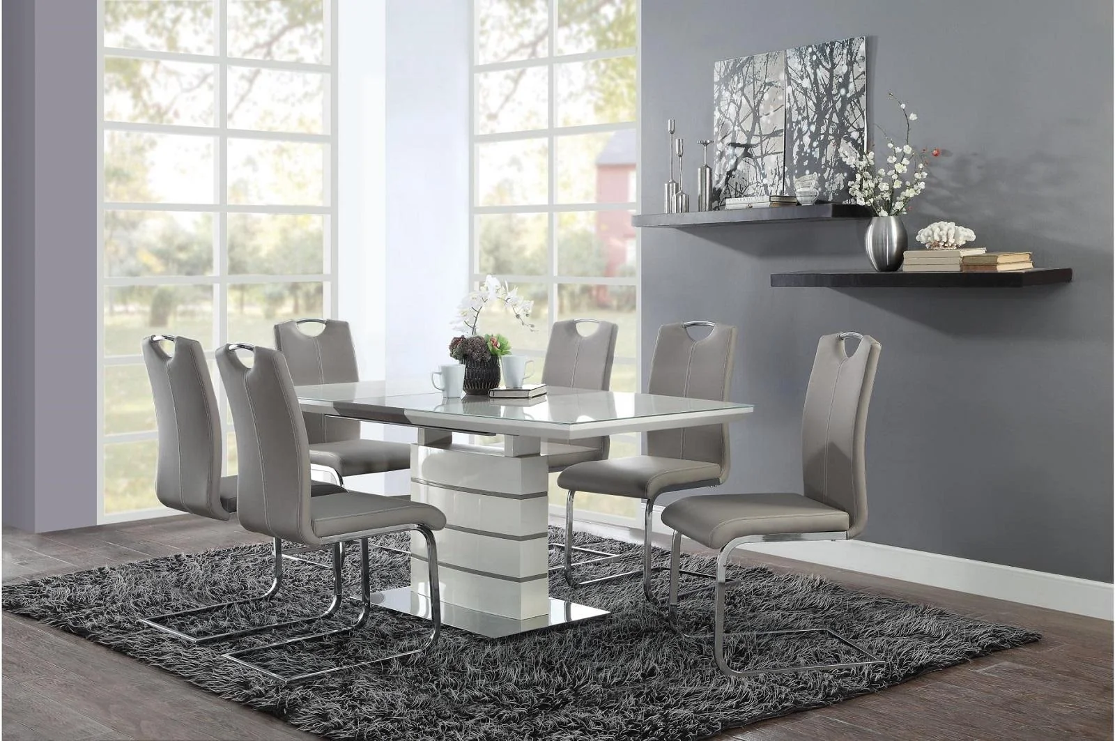 Glissand Side Chair in Chrome (Set of 2) - Image 4