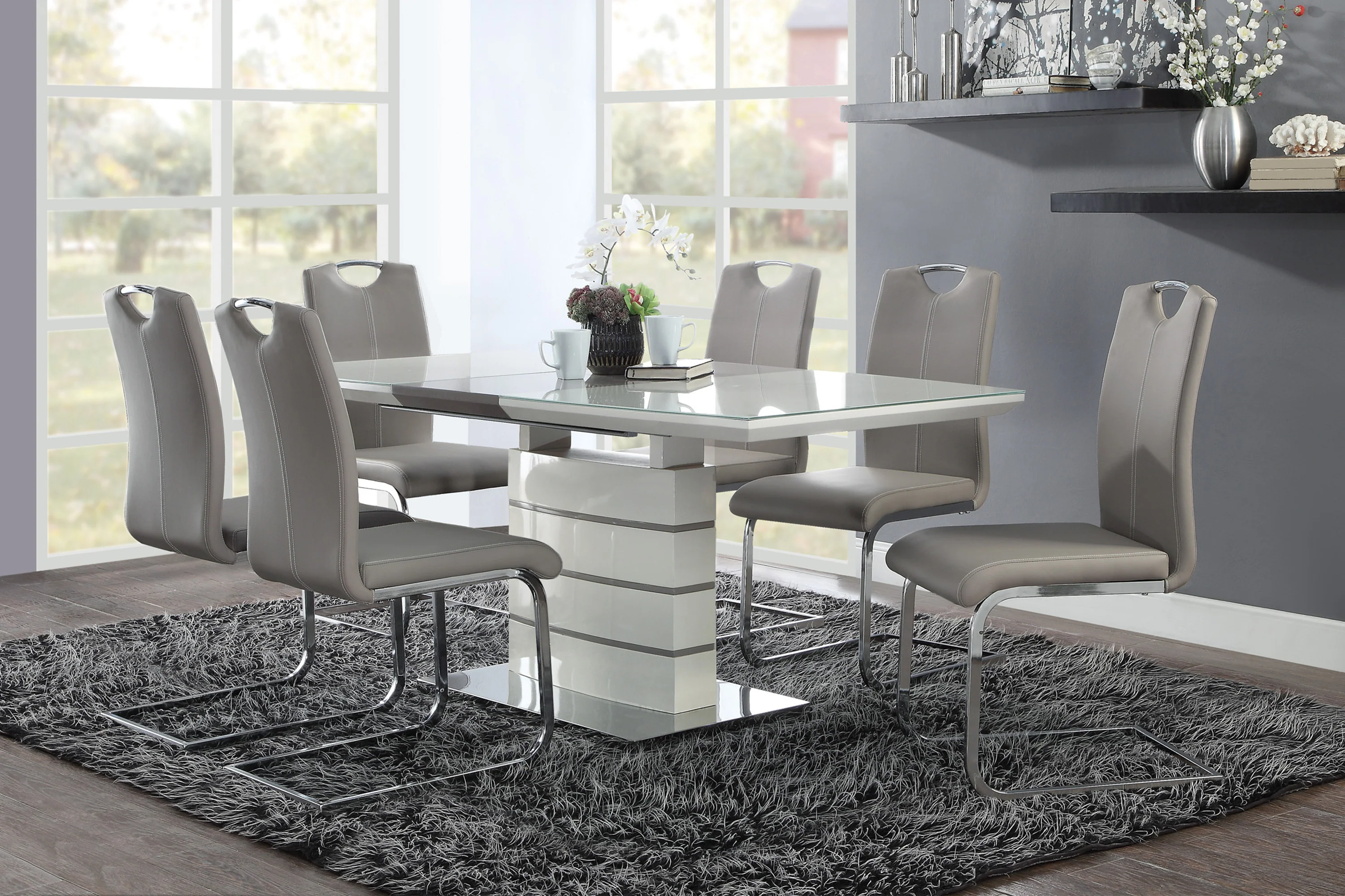 Glissand Side Chair in Chrome (Set of 2) - Image 7