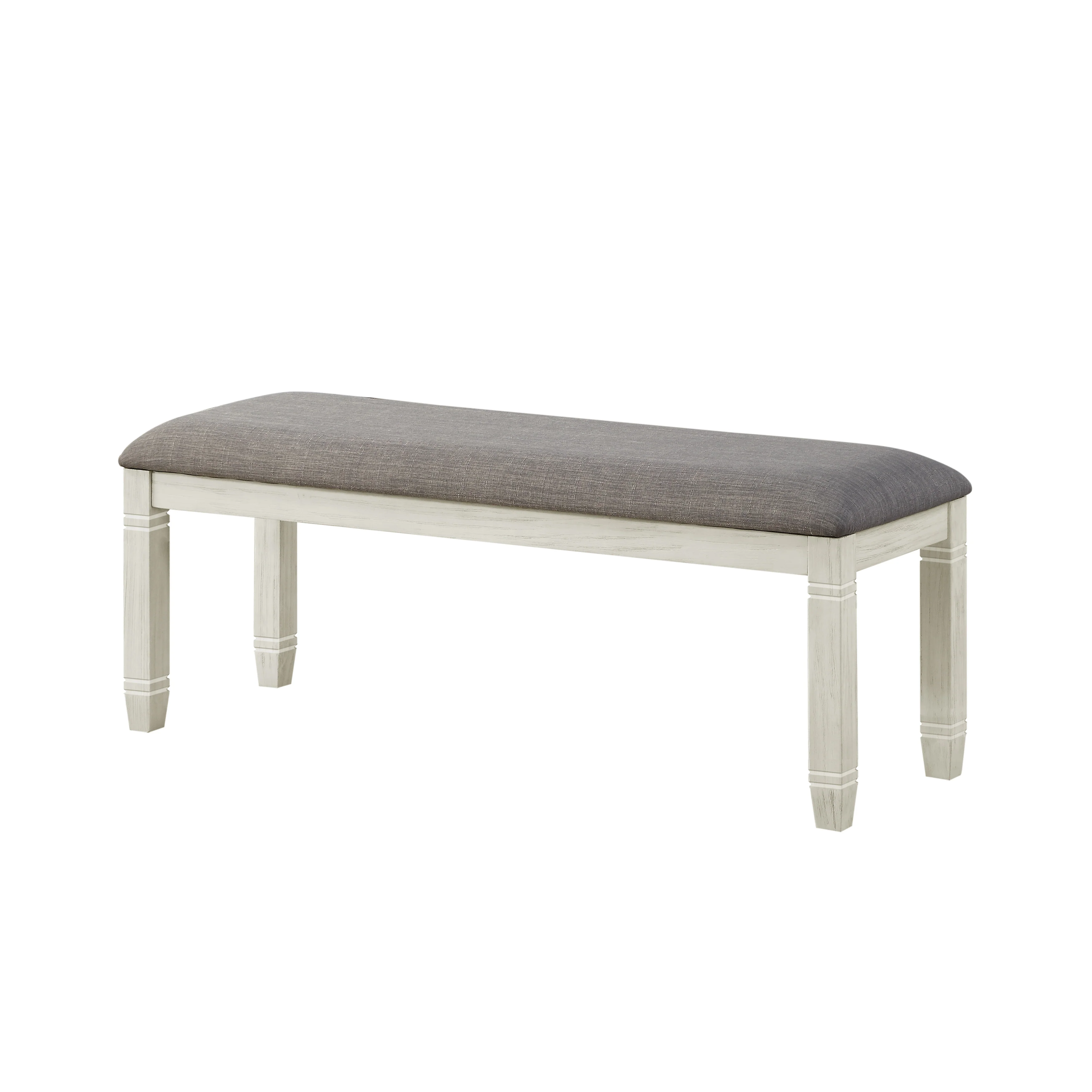 Granby Bench in Antique White 5627NW-13 - Image 4