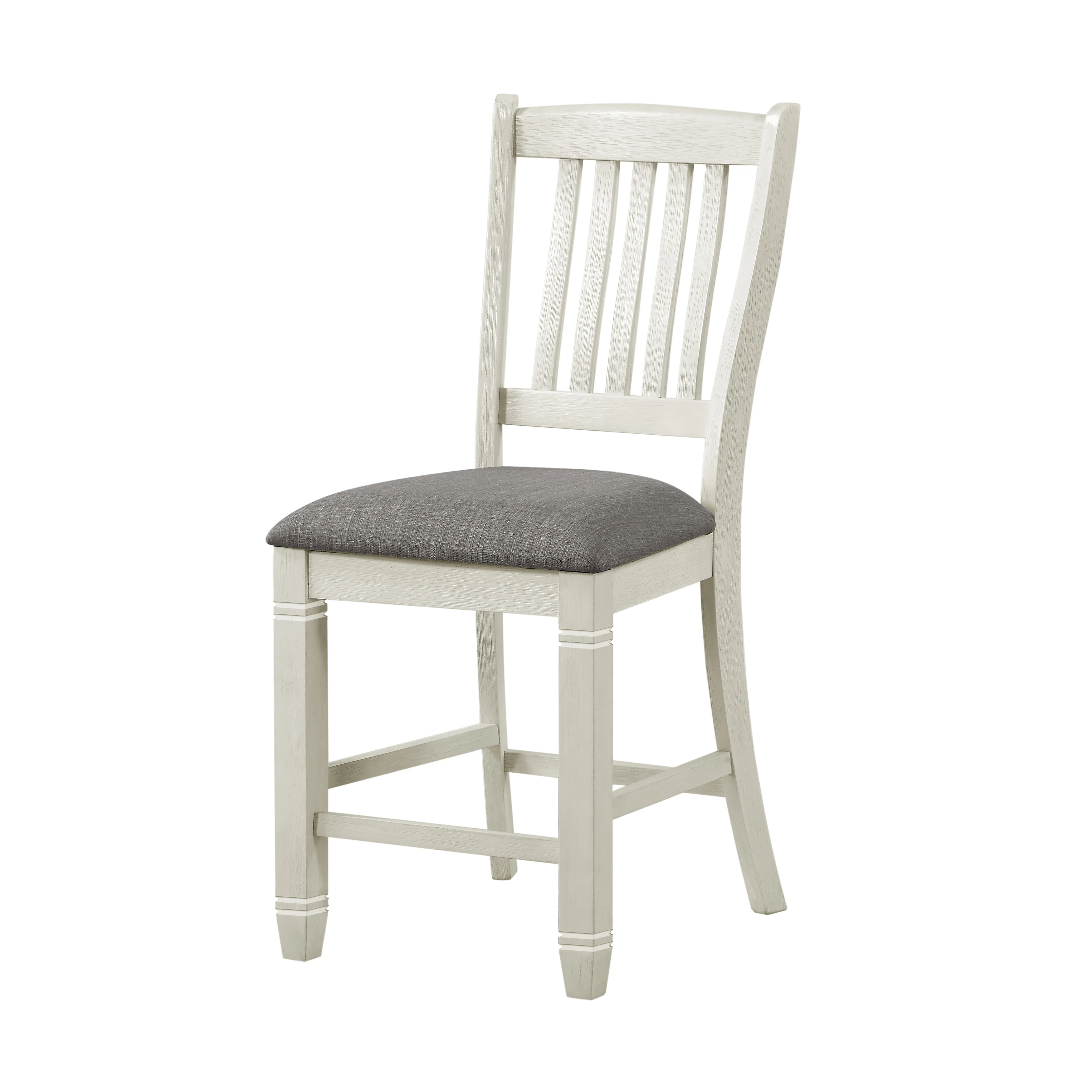 Granby Counter Height Chair in White & Brown (Set of 2) - Image 4