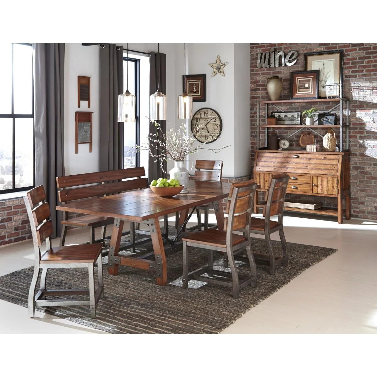 Holverson Buffet/Server in Rustic Brown 1715-55 - Image 3