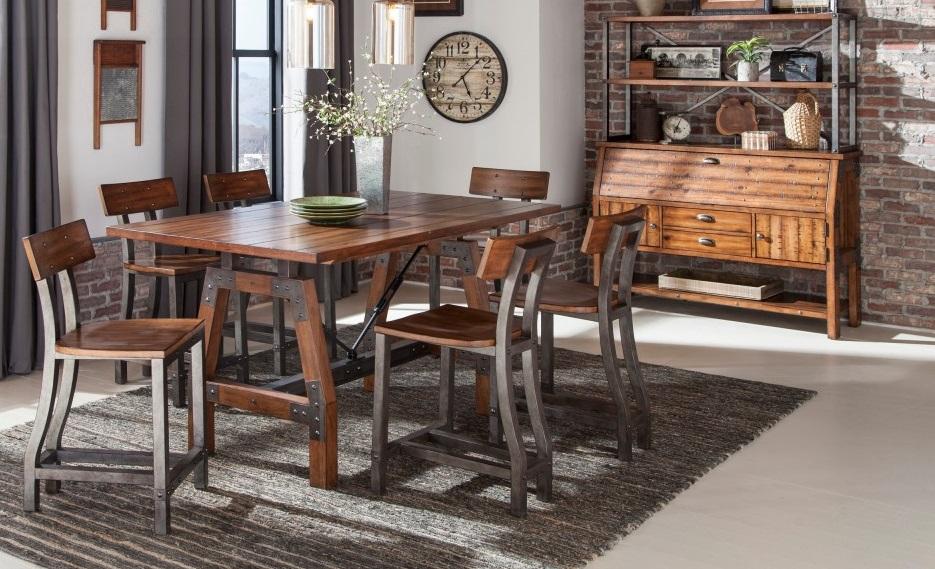 Holverson Counter Height Chair in Rustic Brown (Set of 2) - Image 3