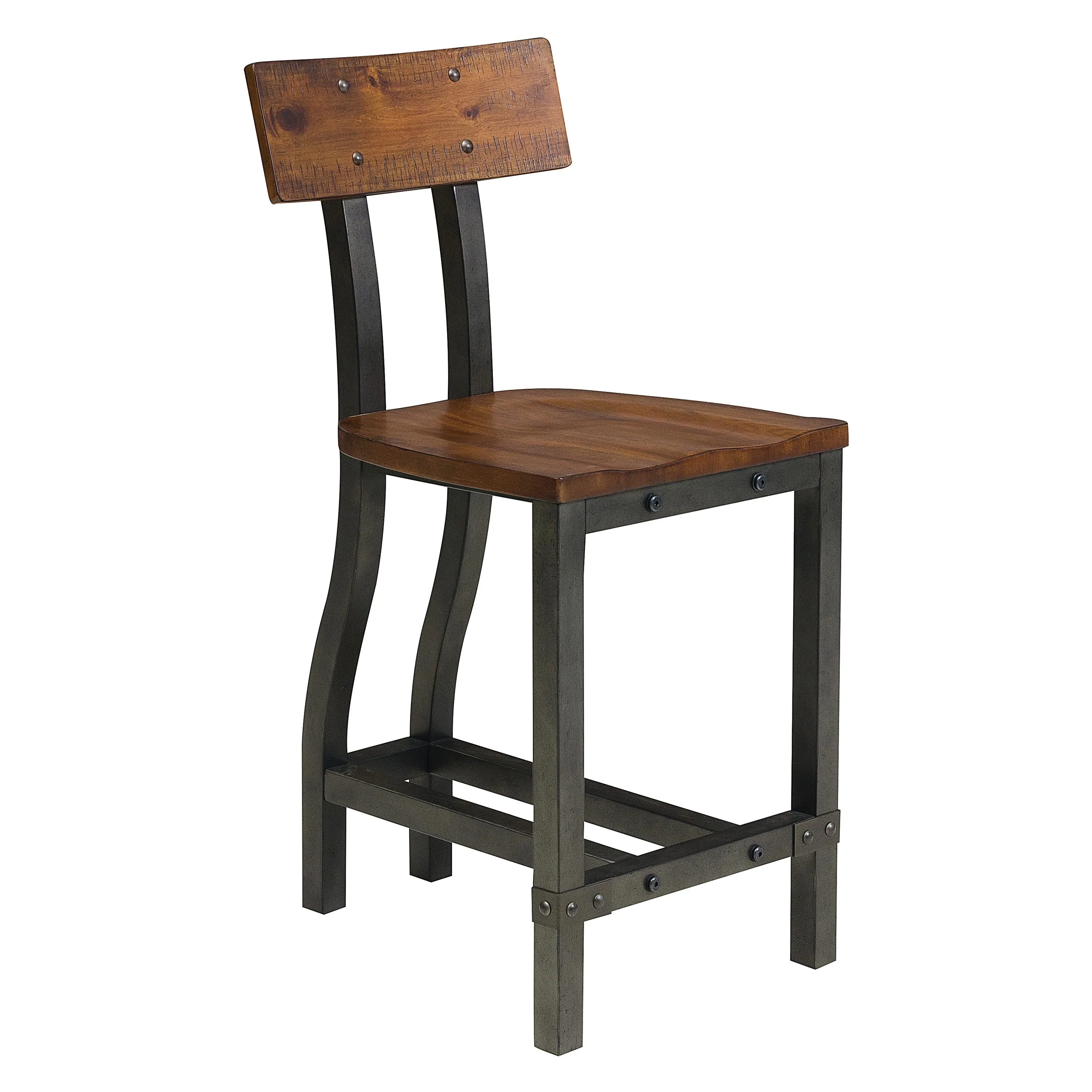 Holverson Counter Height Chair in Rustic Brown (Set of 2) - Image 4