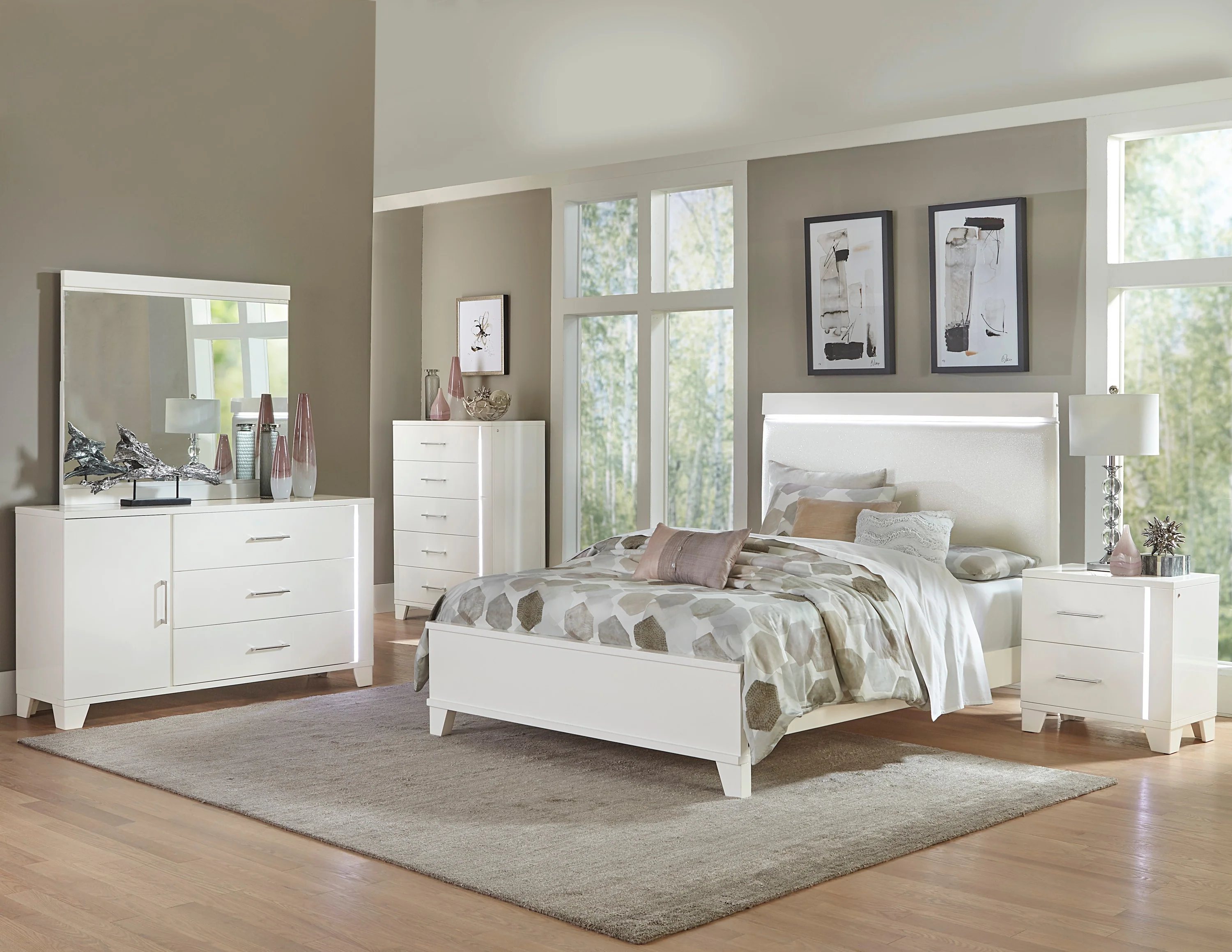 Kerren Nightstand in White 1678W-4 - Image 5