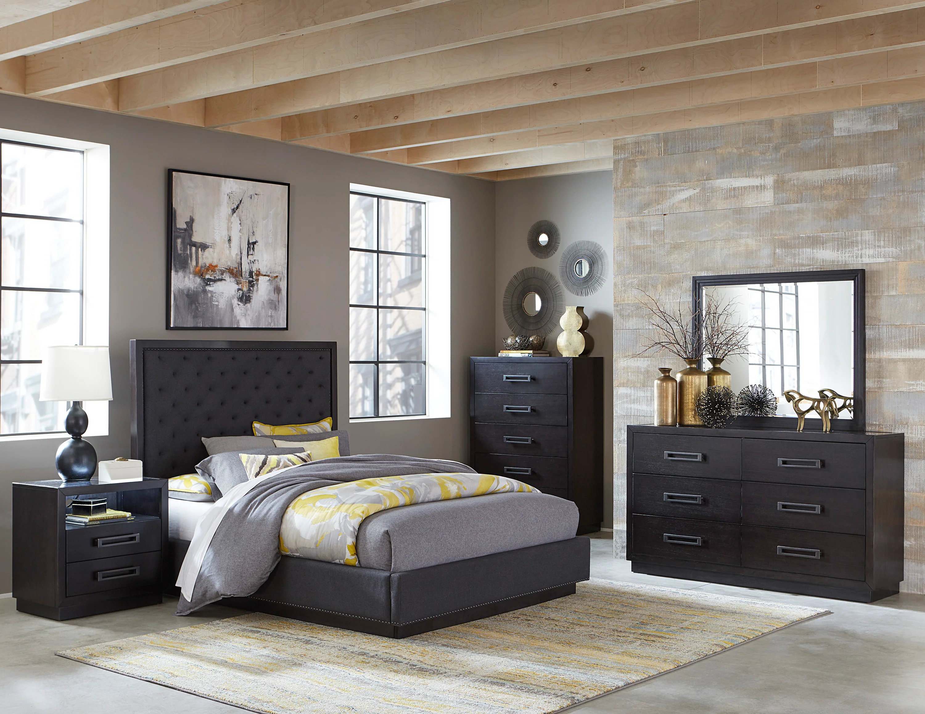 Larchmont Dresser in Charcoal 5424-5 - Image 4