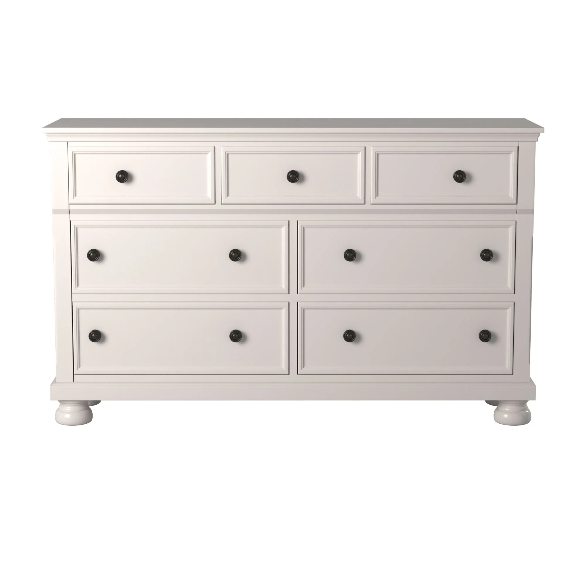Laurelin 7 Drawer Dresser in White 1714W-5 - Image 5