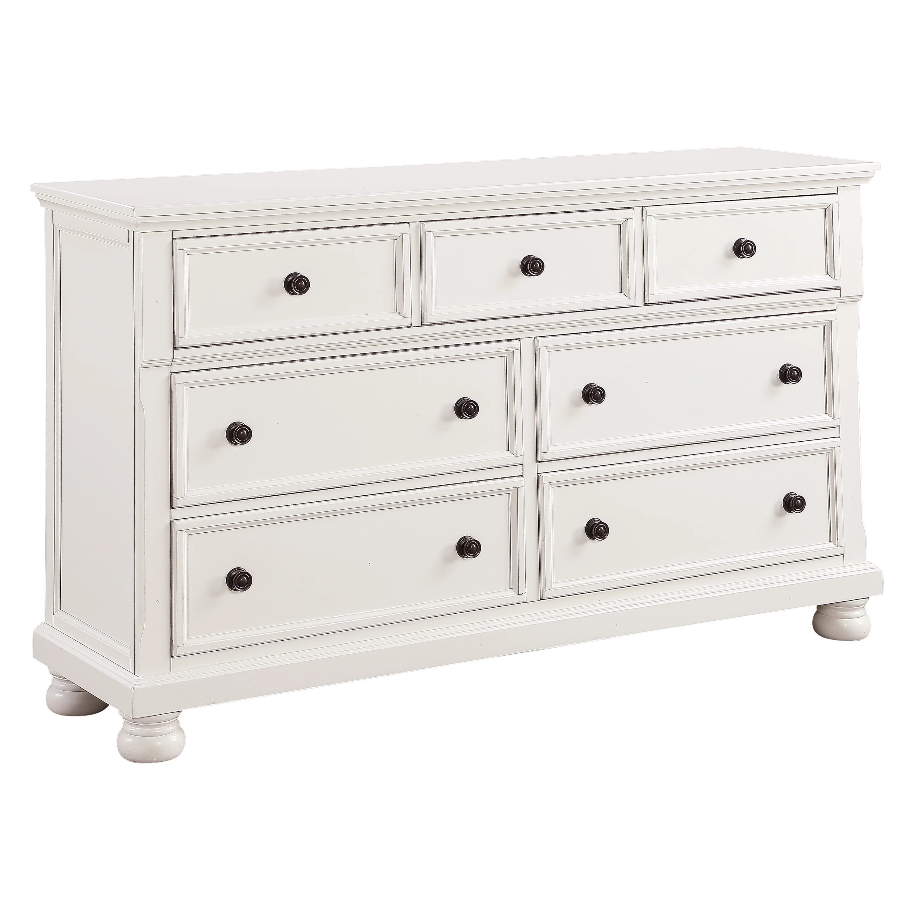 Laurelin 7 Drawer Dresser in White 1714W-5 - Image 6