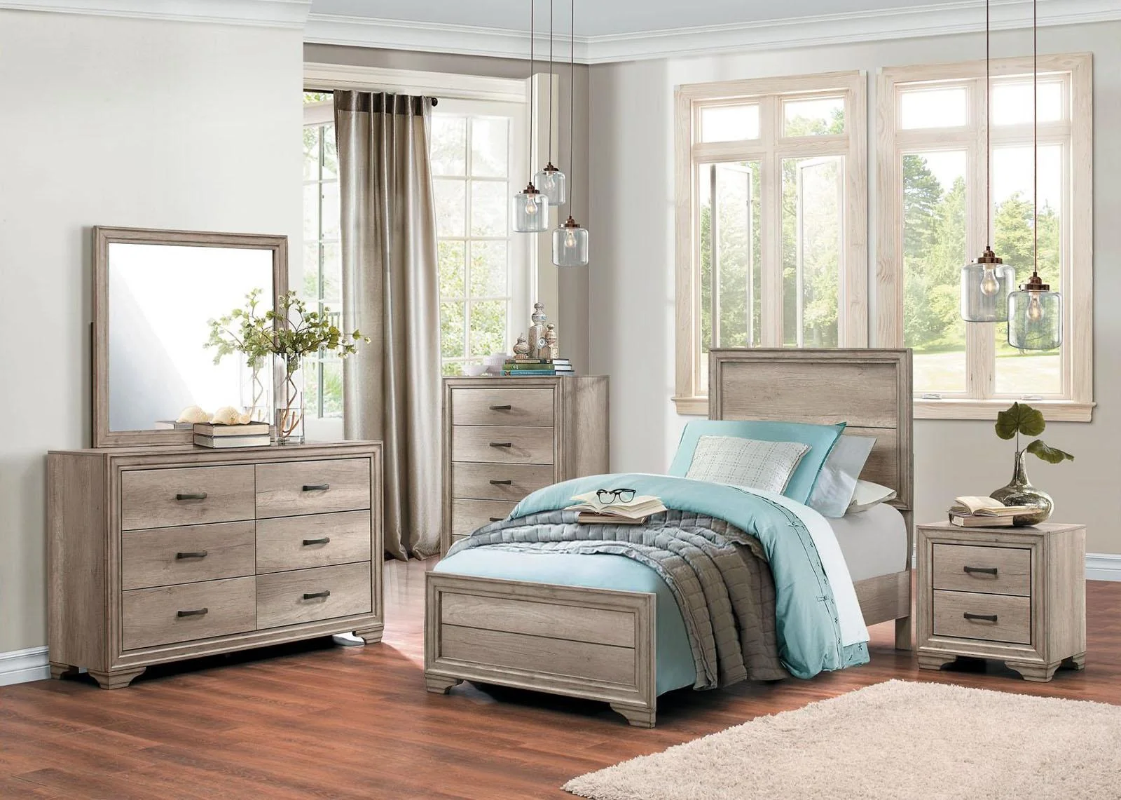 Lonan 6 Drawer Dresser in Natural 1955-5 - Image 4