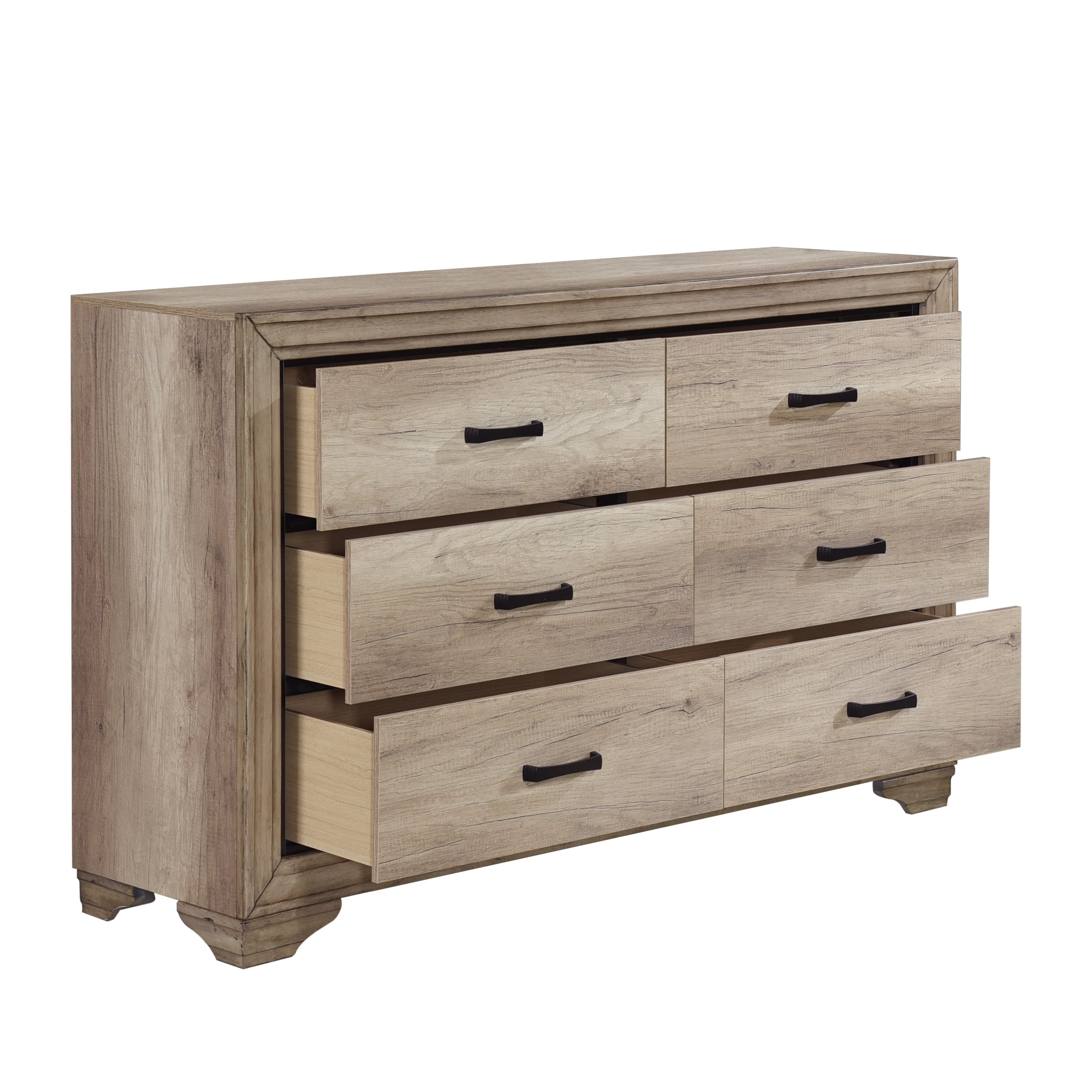 Lonan 6 Drawer Dresser in Natural 1955-5 - Image 8