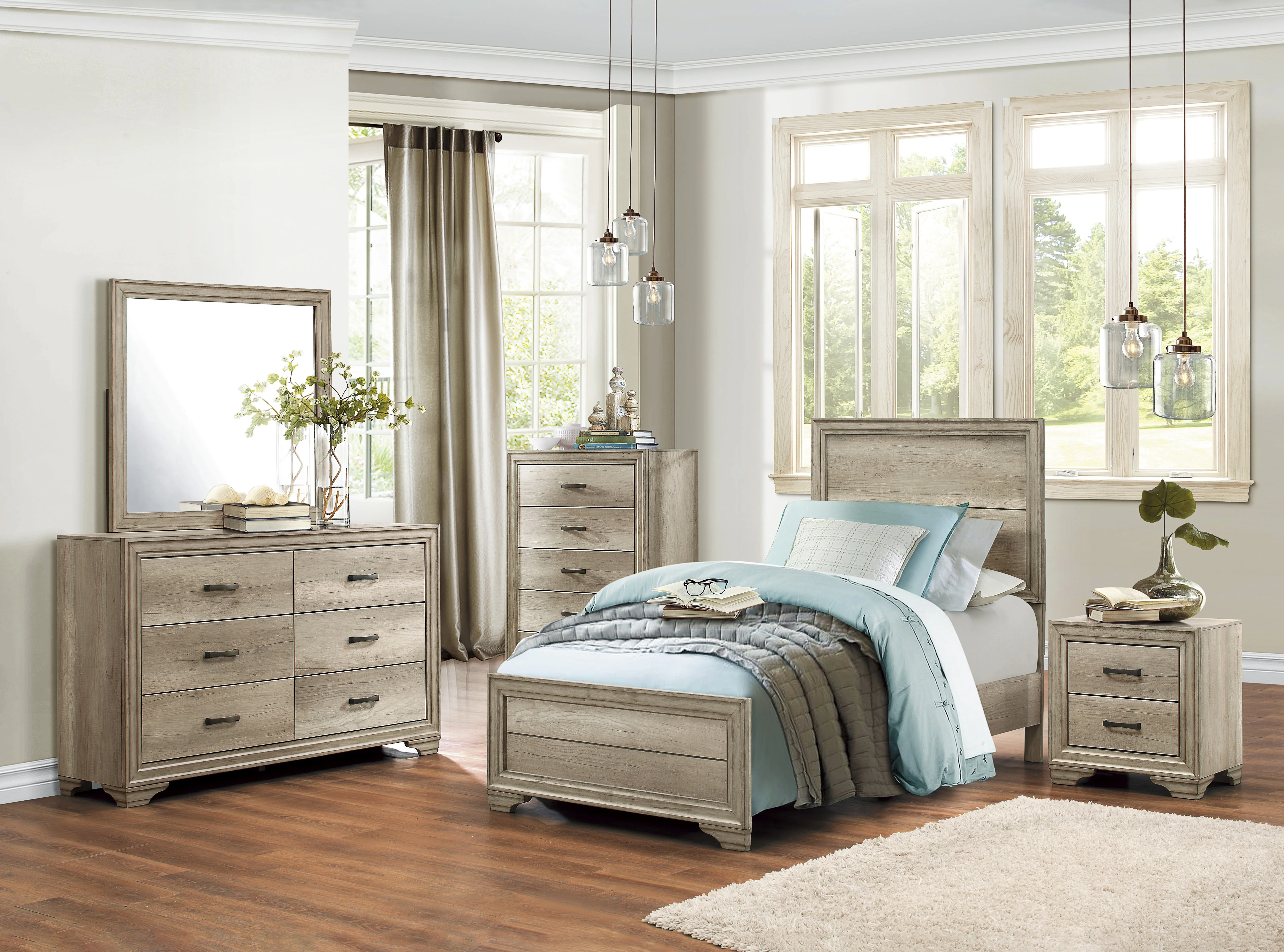 Lonan 5 Drawer Chest in Natural 1955-9 - Image 5
