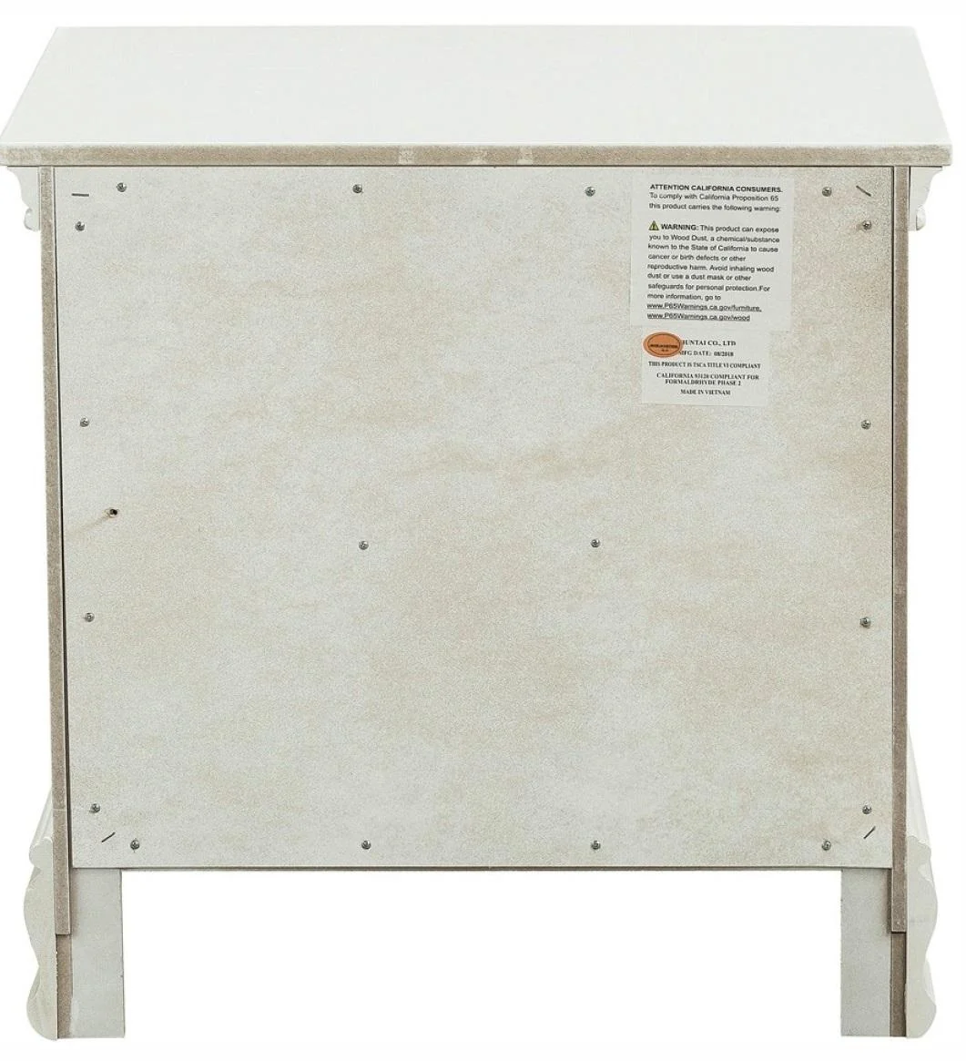 Lucida 2 Drawer Nightstand in White 2039W-4 - Image 4