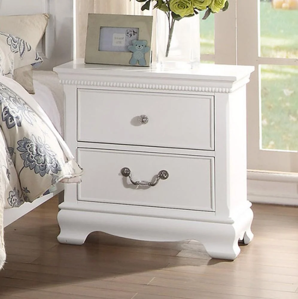 Lucida 2 Drawer Nightstand in White 2039W-4 - Image 5