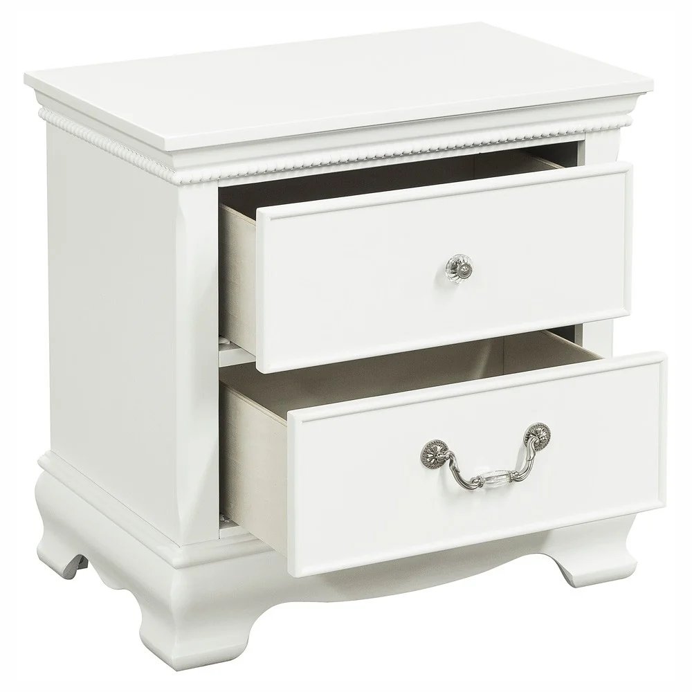 Lucida 2 Drawer Nightstand in White 2039W-4 - Image 8