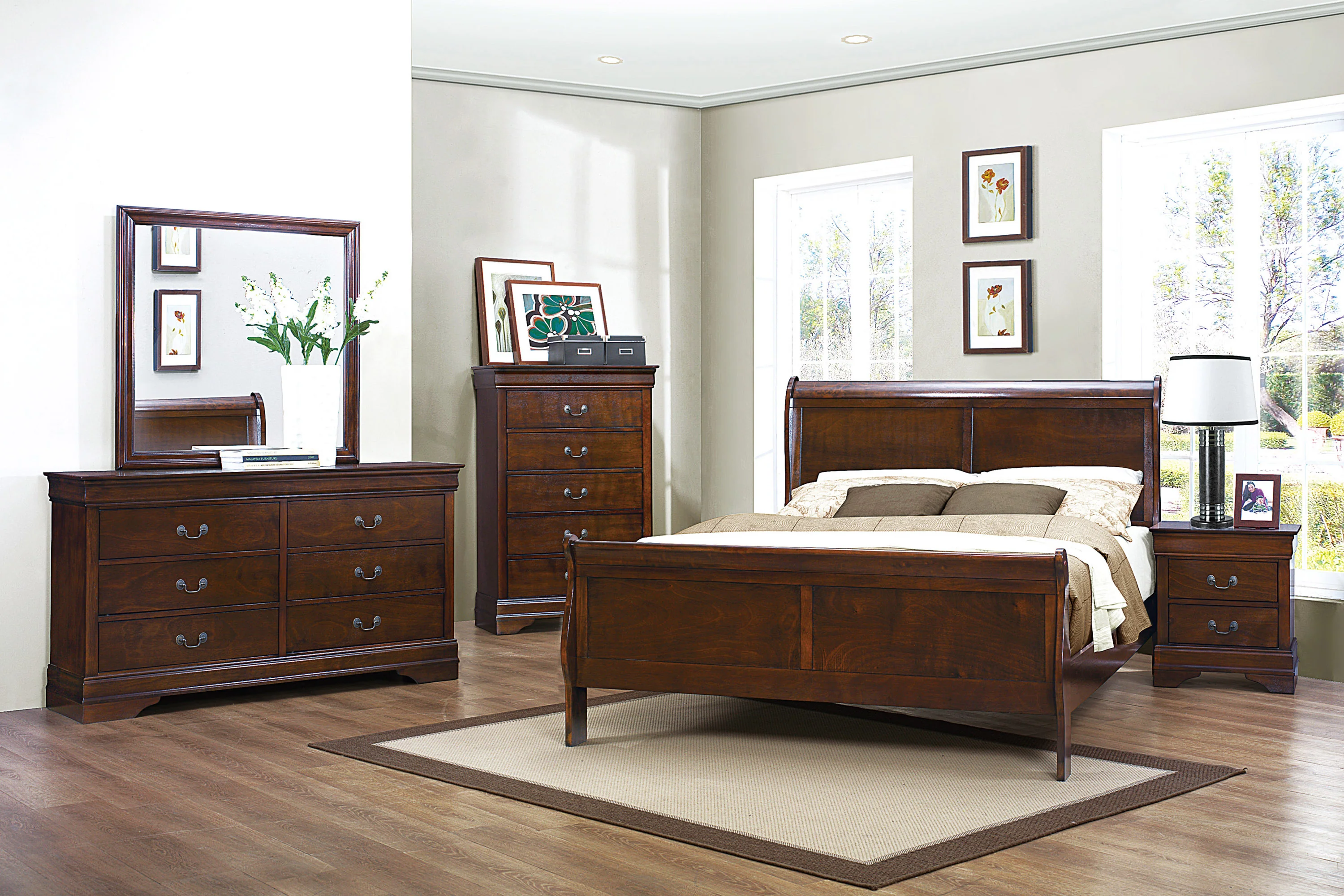 Mayville 6 Drawer Dresser in Brown Cherry 2147-5 - Image 6