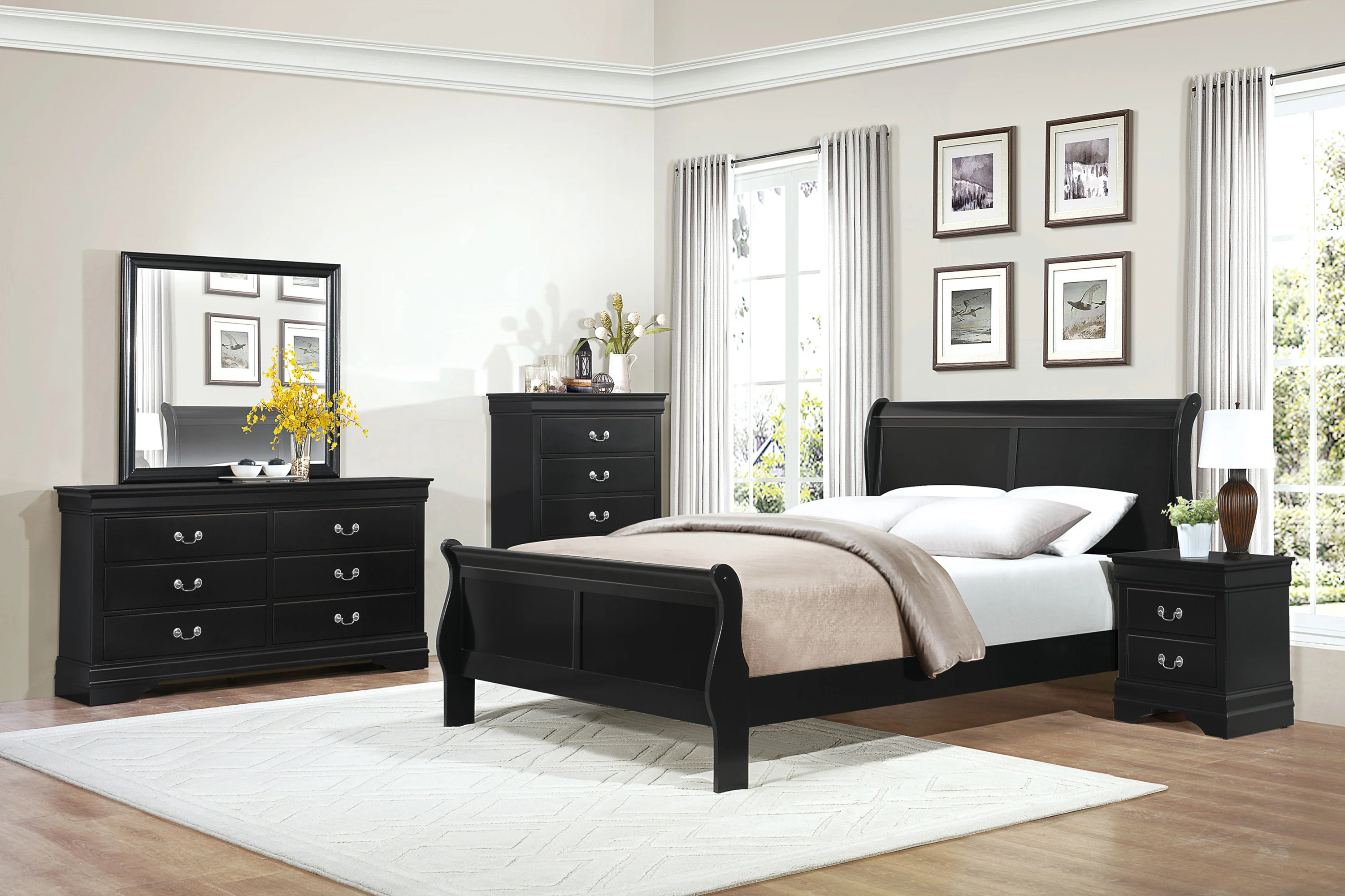 Mayville Mirror in Black 2147BK-6 - Image 5