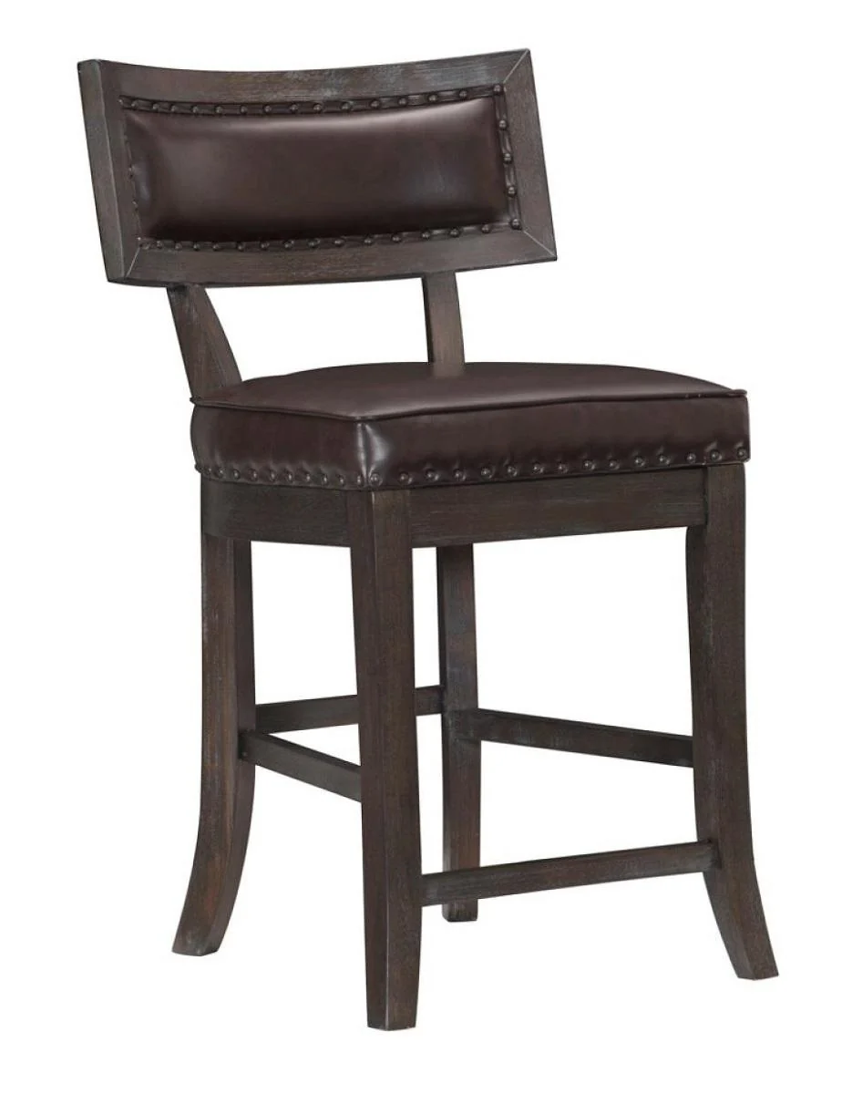 Oxton Counter Hight Chair in Dark Cherry (Set of 2) - Image 2