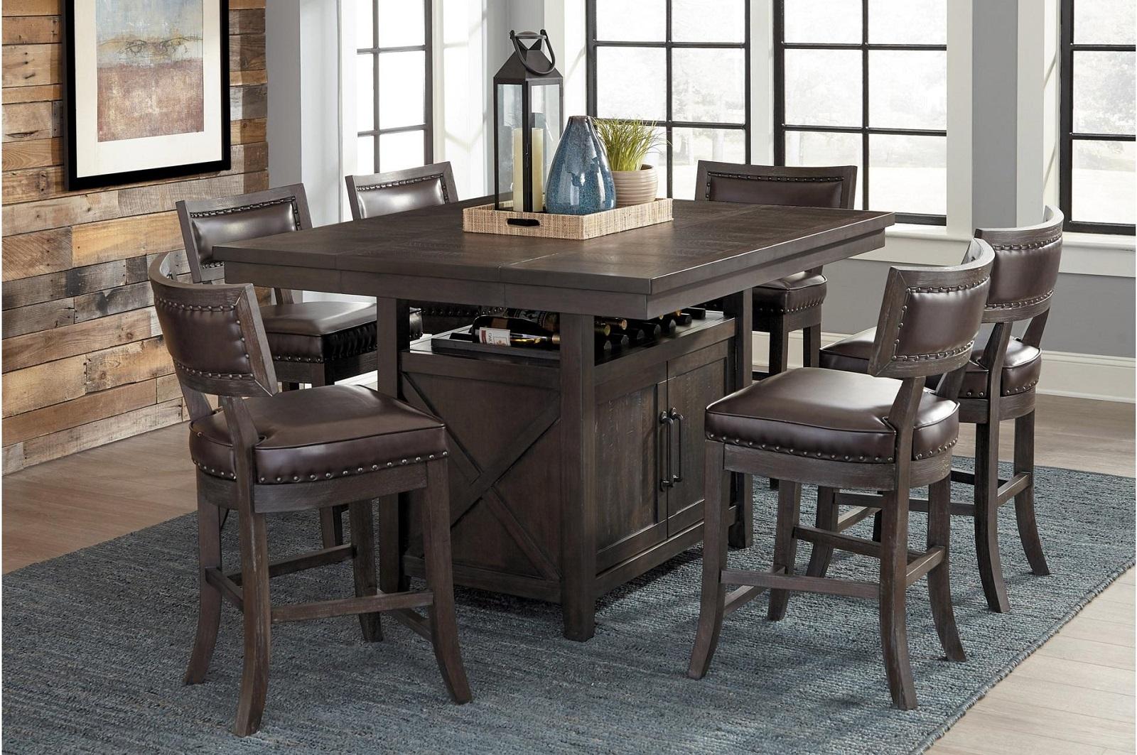 Oxton Counter Hight Chair in Dark Cherry (Set of 2) - Image 3
