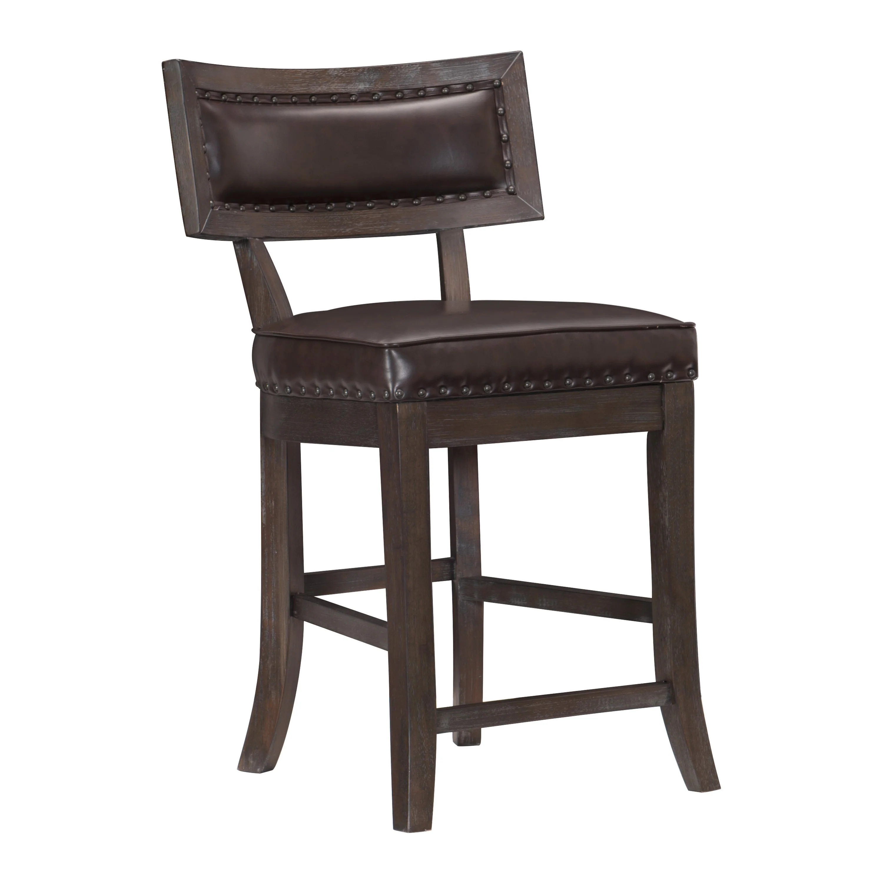 Oxton Counter Hight Chair in Dark Cherry (Set of 2) - Image 4
