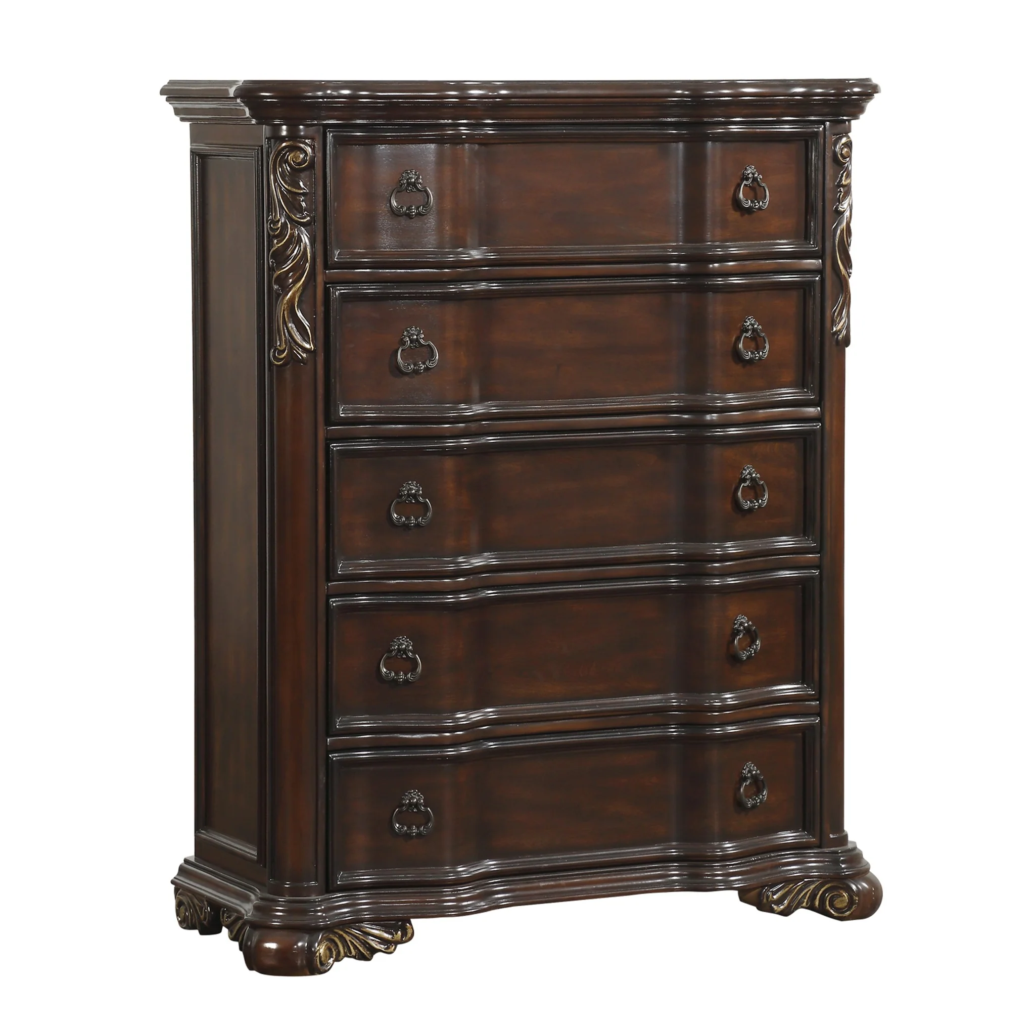 Royal Highlands 5 Drawer Chest in Rich Cherry 1603-9 - Image 5