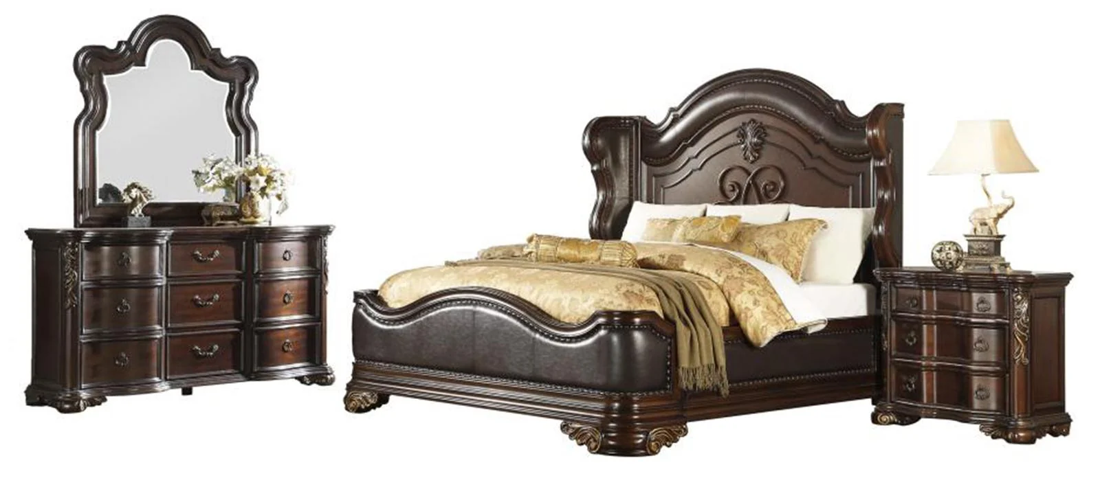 Royal Highlands Mirror in Rich Cherry 1603-6 - Image 3
