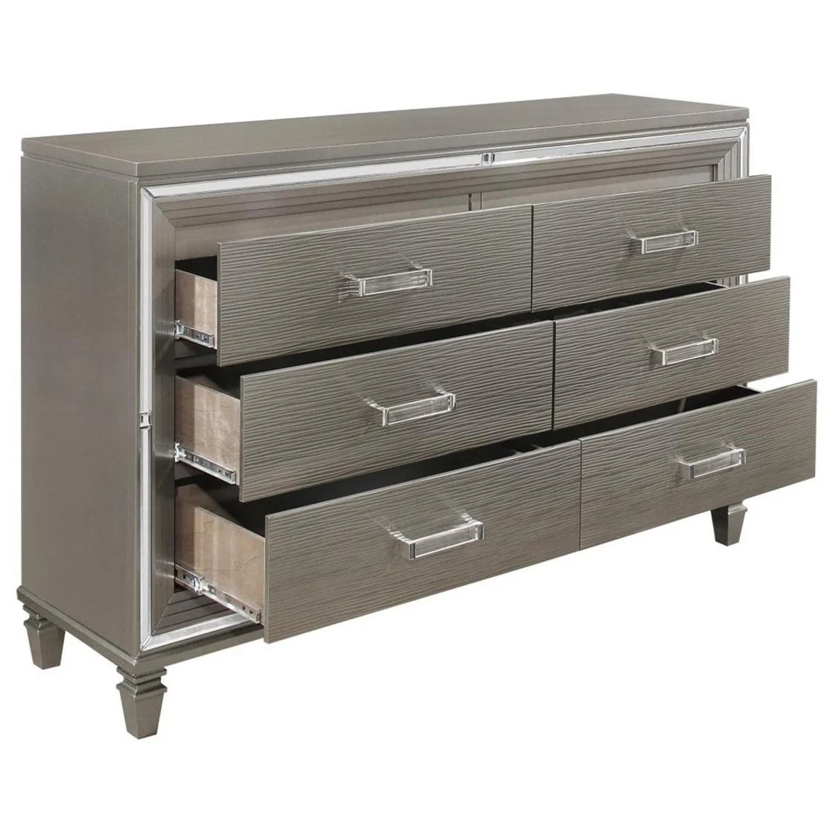 Tamsin Dresser in Silver Grey Metallic 1616-5 - Image 3