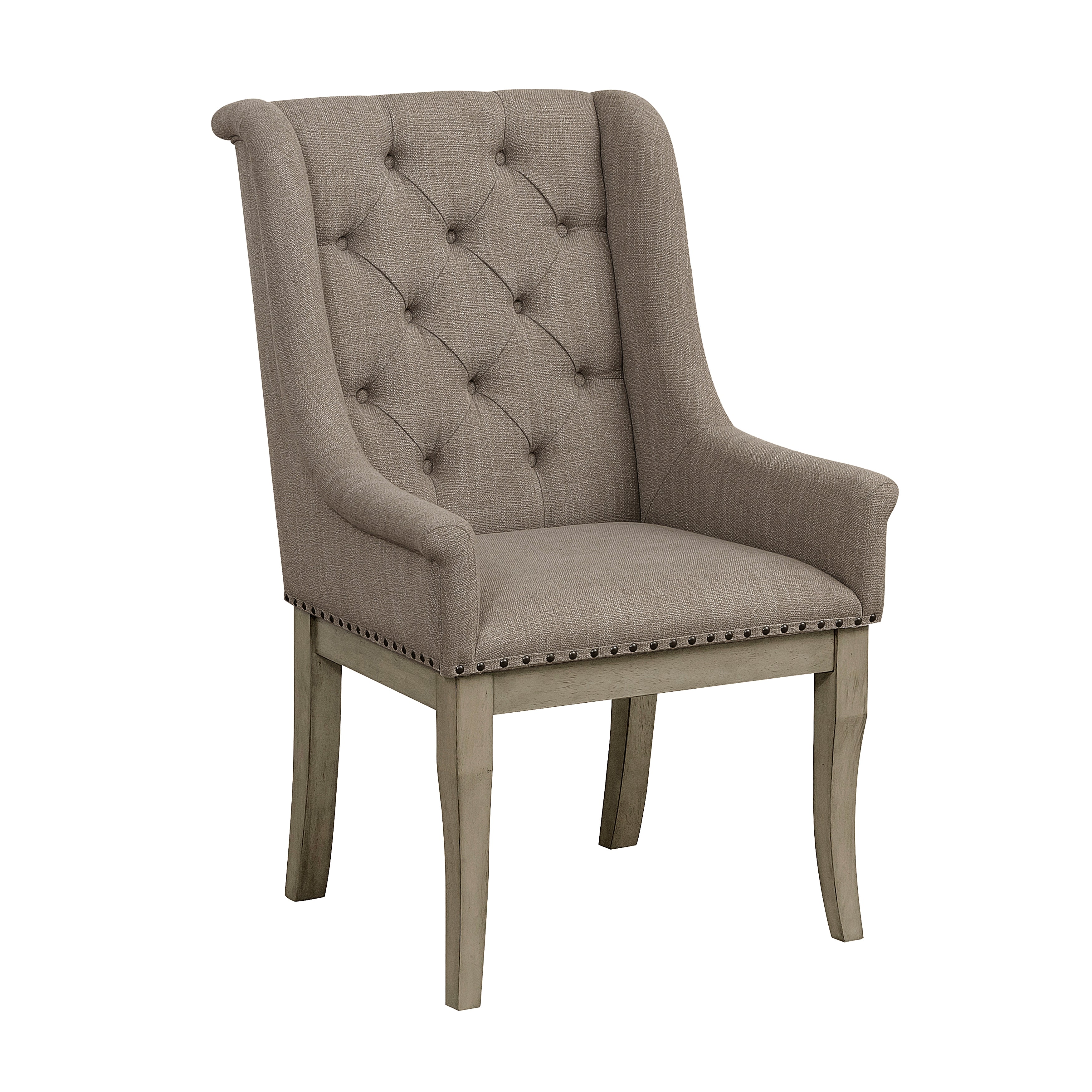 Vermillion Arm Chair in Gray (Set of 2) - Image 5
