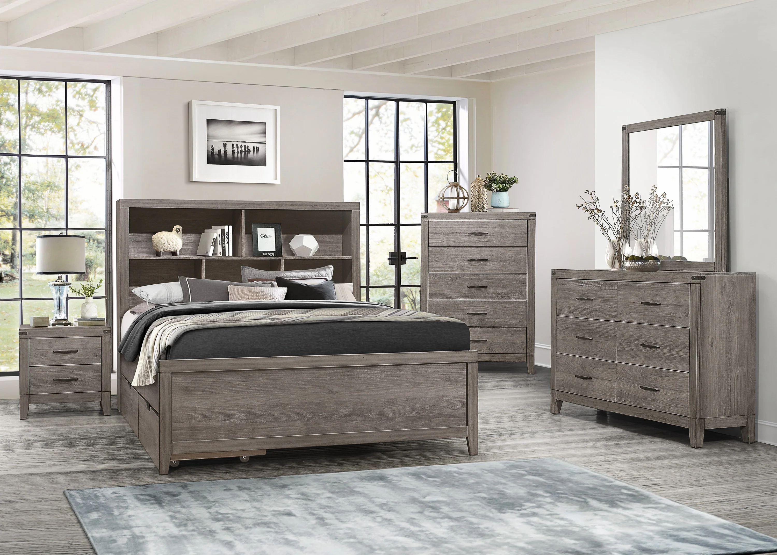 Woodrow Queen Toy Box (1 Set) in Gray 2042NB-QT - Image 5