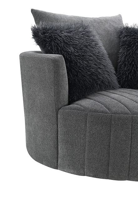 Hoople Channel Tufted Swivel Chair - Image 7