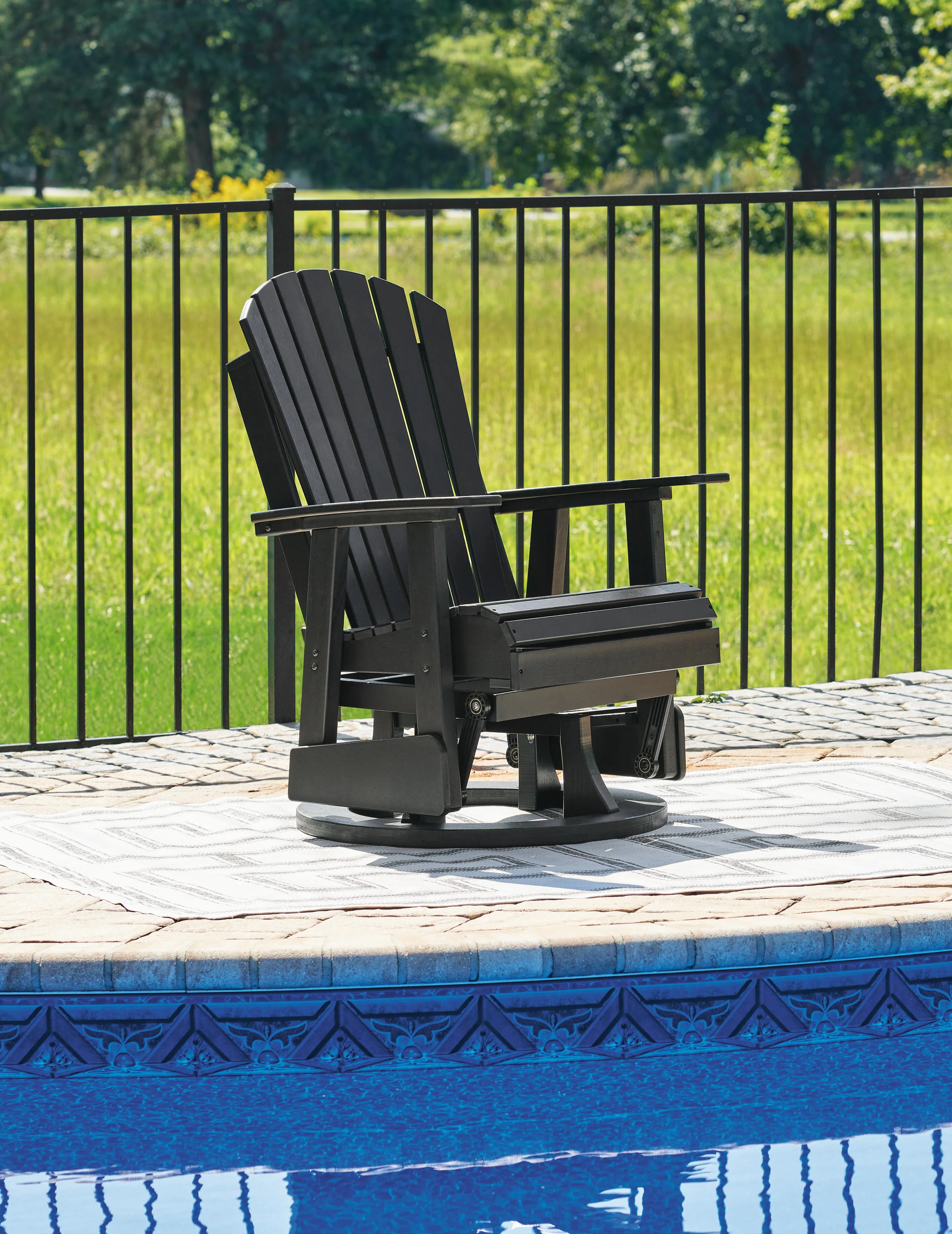 Hyland wave Outdoor Swivel Glider Chair - Image 16