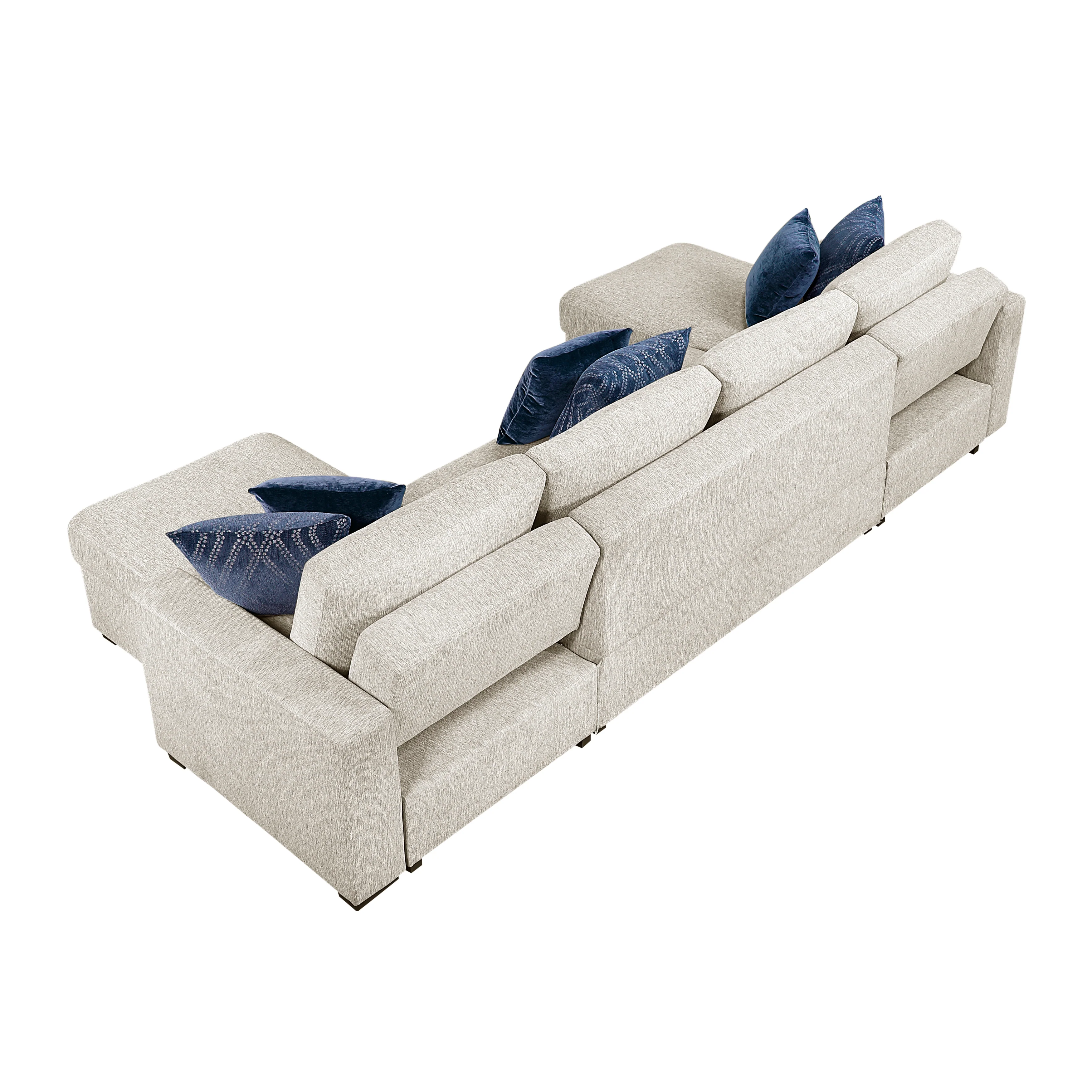 Isla 3-piece Sectional With Convertible And Reversible Chaise, Hidden Storage, Click Motion Back - Image 10