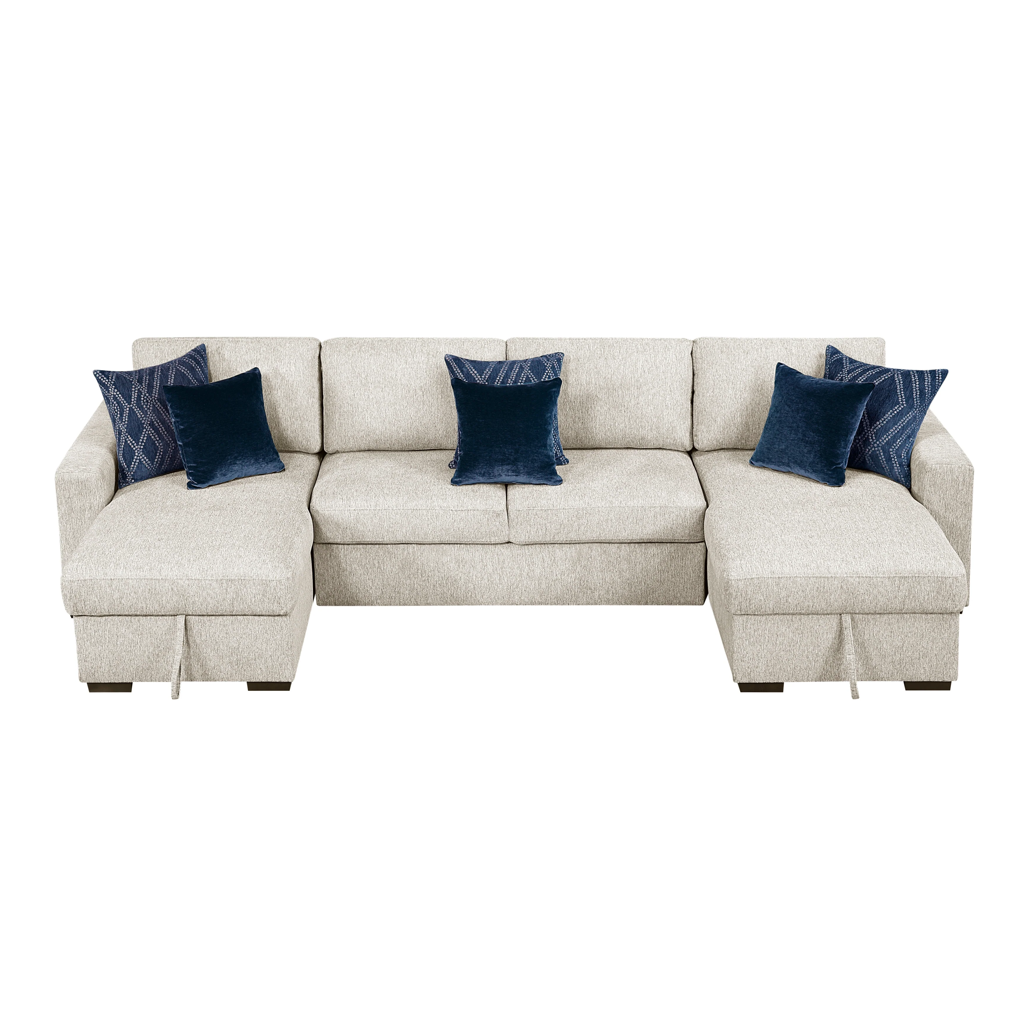 Isla 3-piece Sectional With Convertible And Reversible Chaise, Hidden Storage, Click Motion Back - Image 8