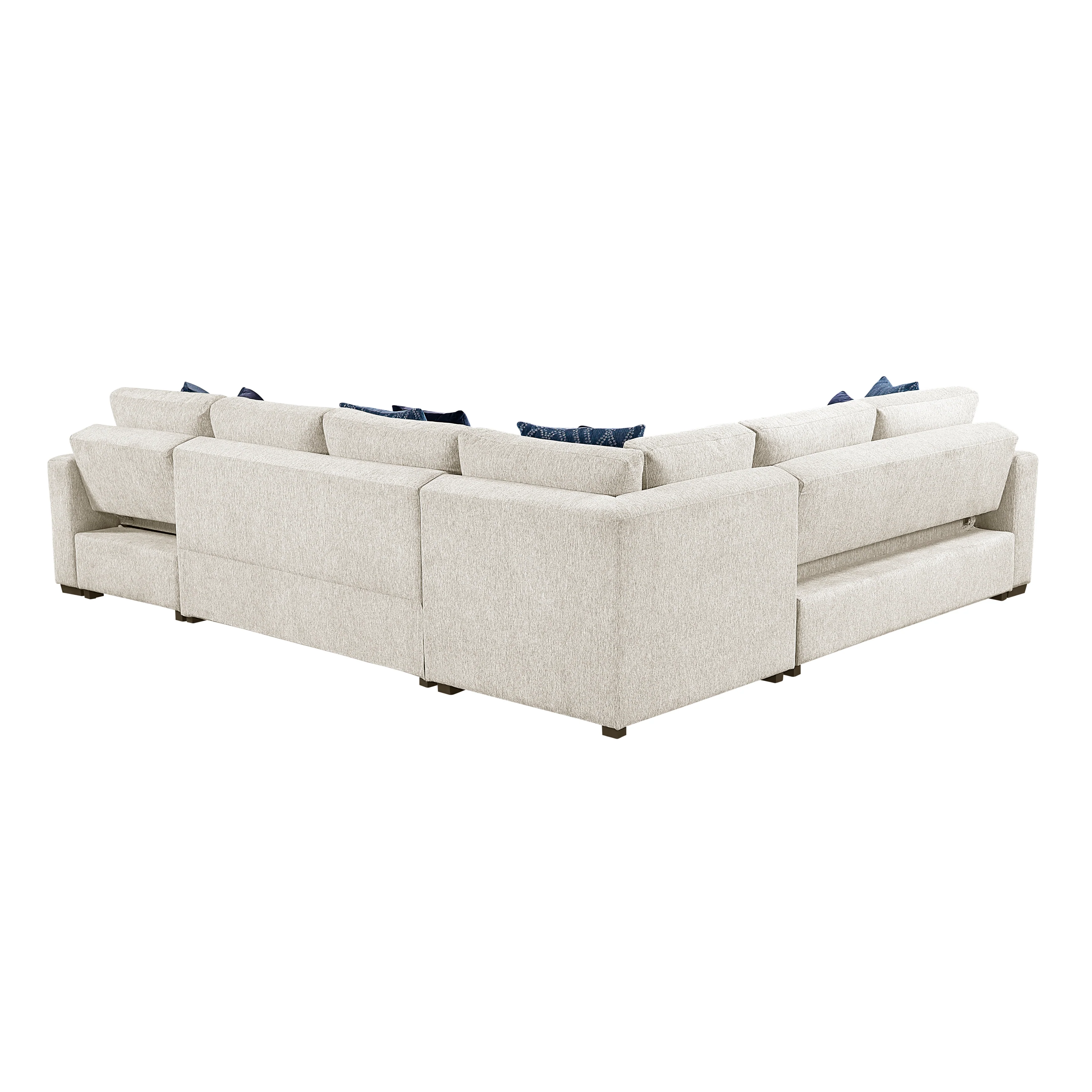 Isla 4-piece Sectional With Reversible Chaise, Pull-out Bed And Hidden Storage - Image 19