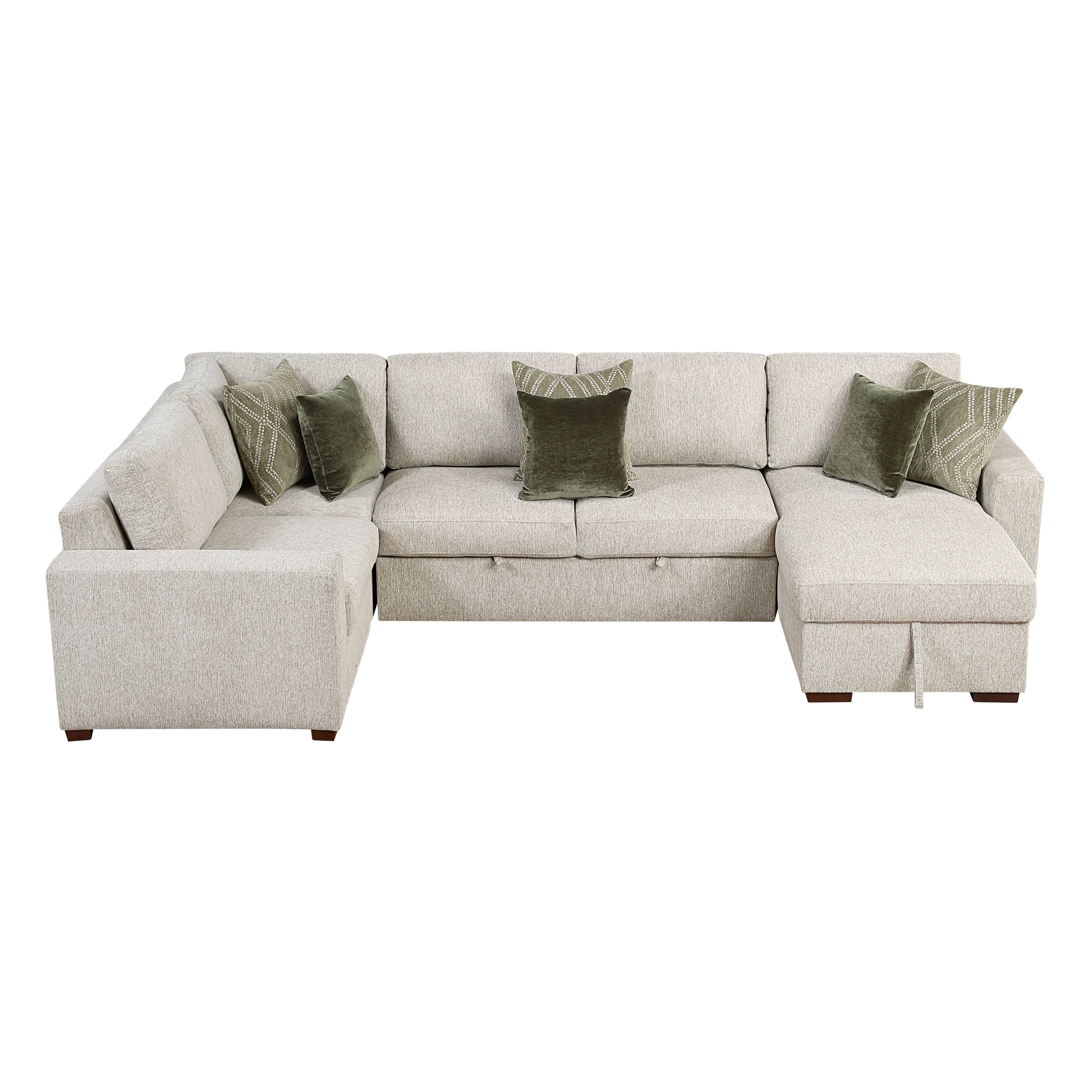 Isla 4-piece Sectional With Reversible Chaise, Pull-out Bed And Hidden Storage - Image 9