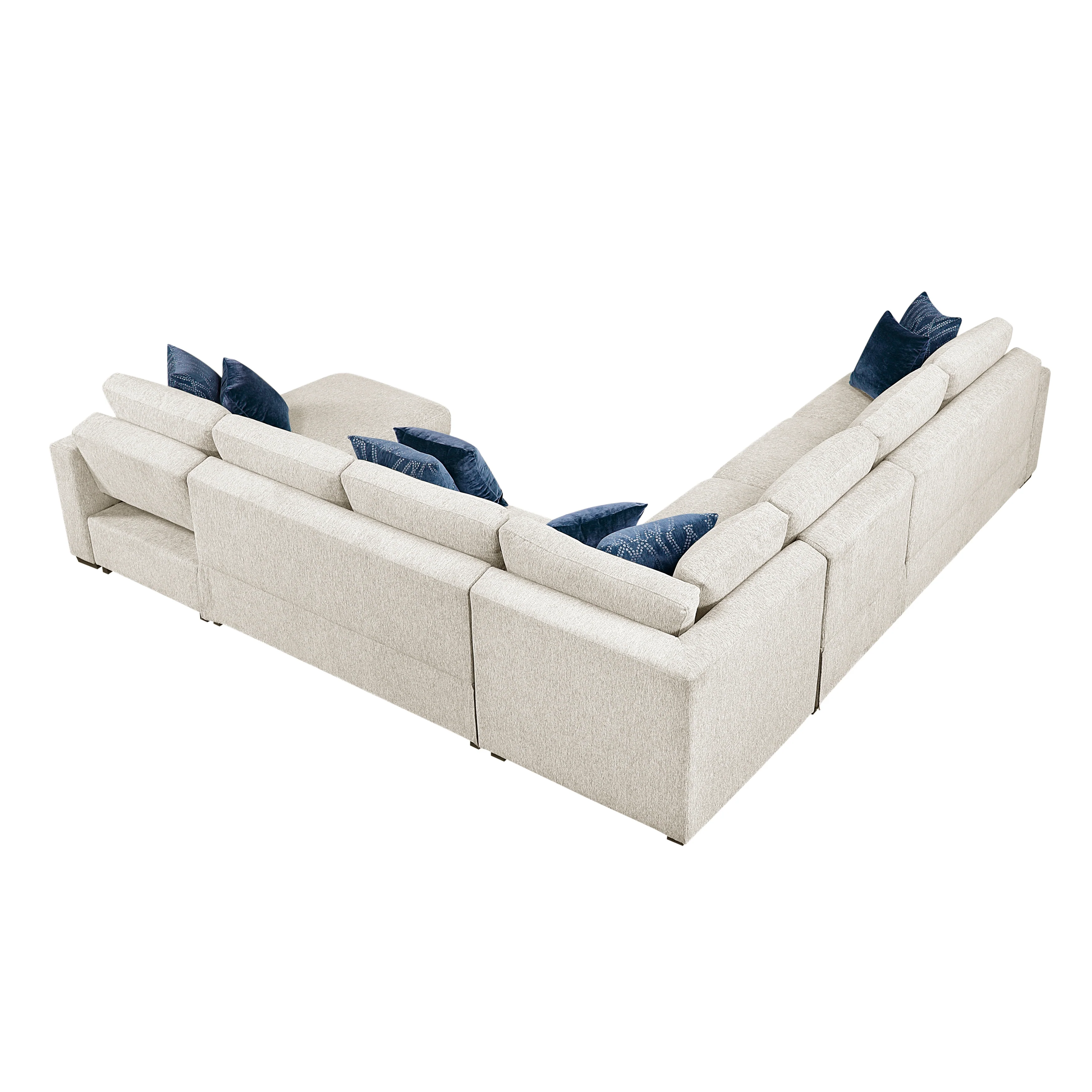 Isla 5-piece Sectional With Convertible And Reversible Chaise, Hidden Storage, Click Motion Back - Image 10