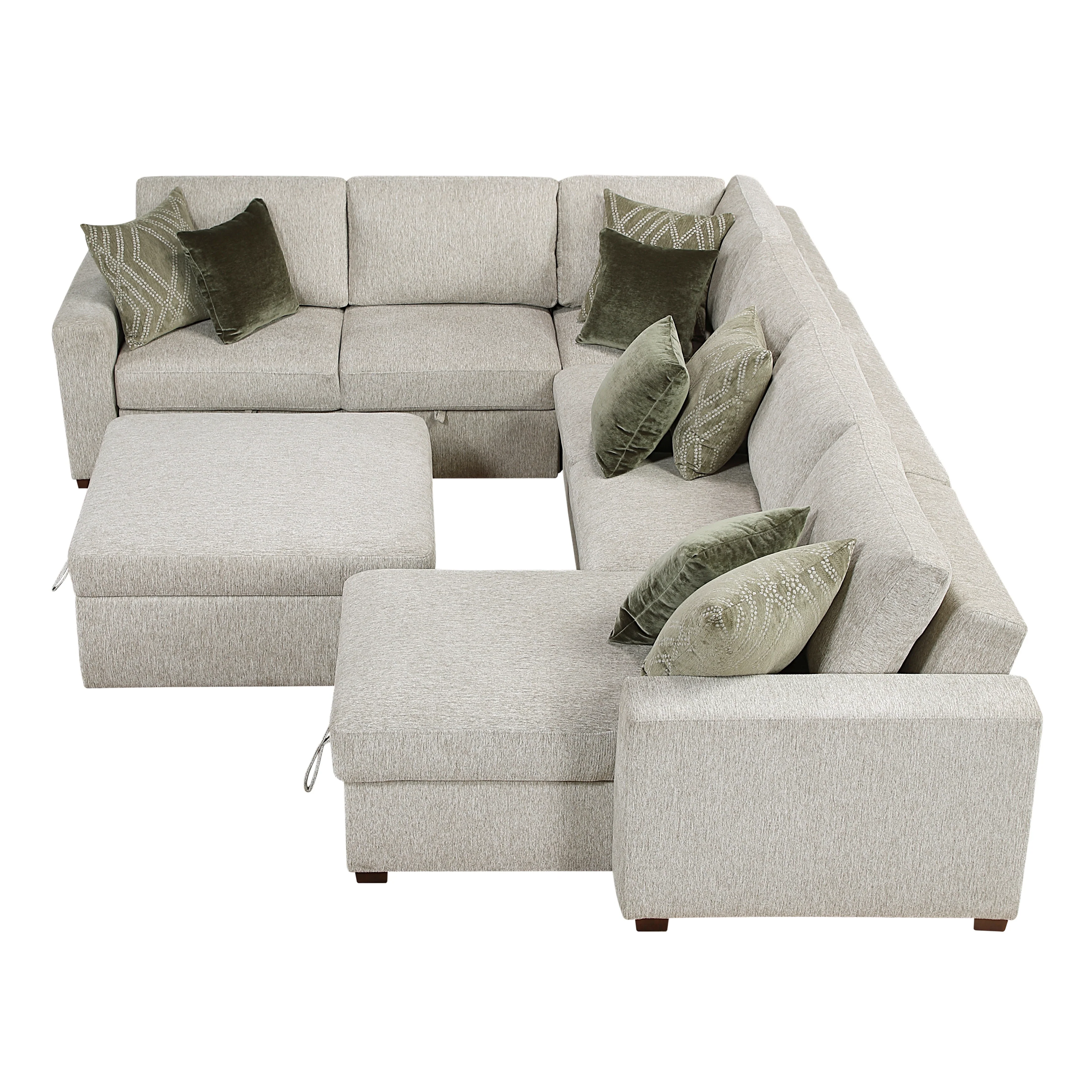 Isla 5-piece Sectional With Reversible Chaise, Pull-out Bed And Ottoman - Image 4