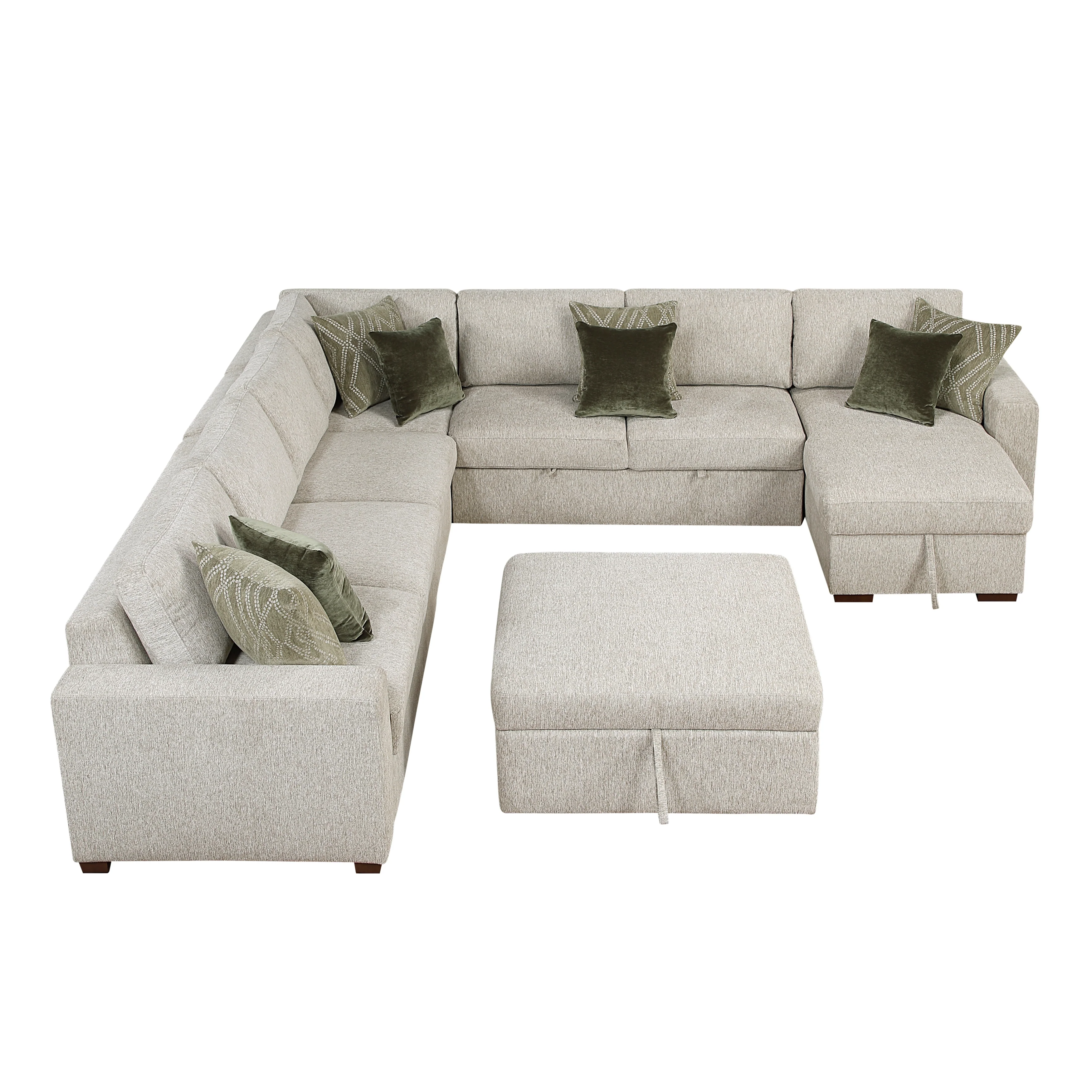 Isla 6-piece Sectional With Reversible Chaise, Pull-out Bed And Ottoman - Image 2