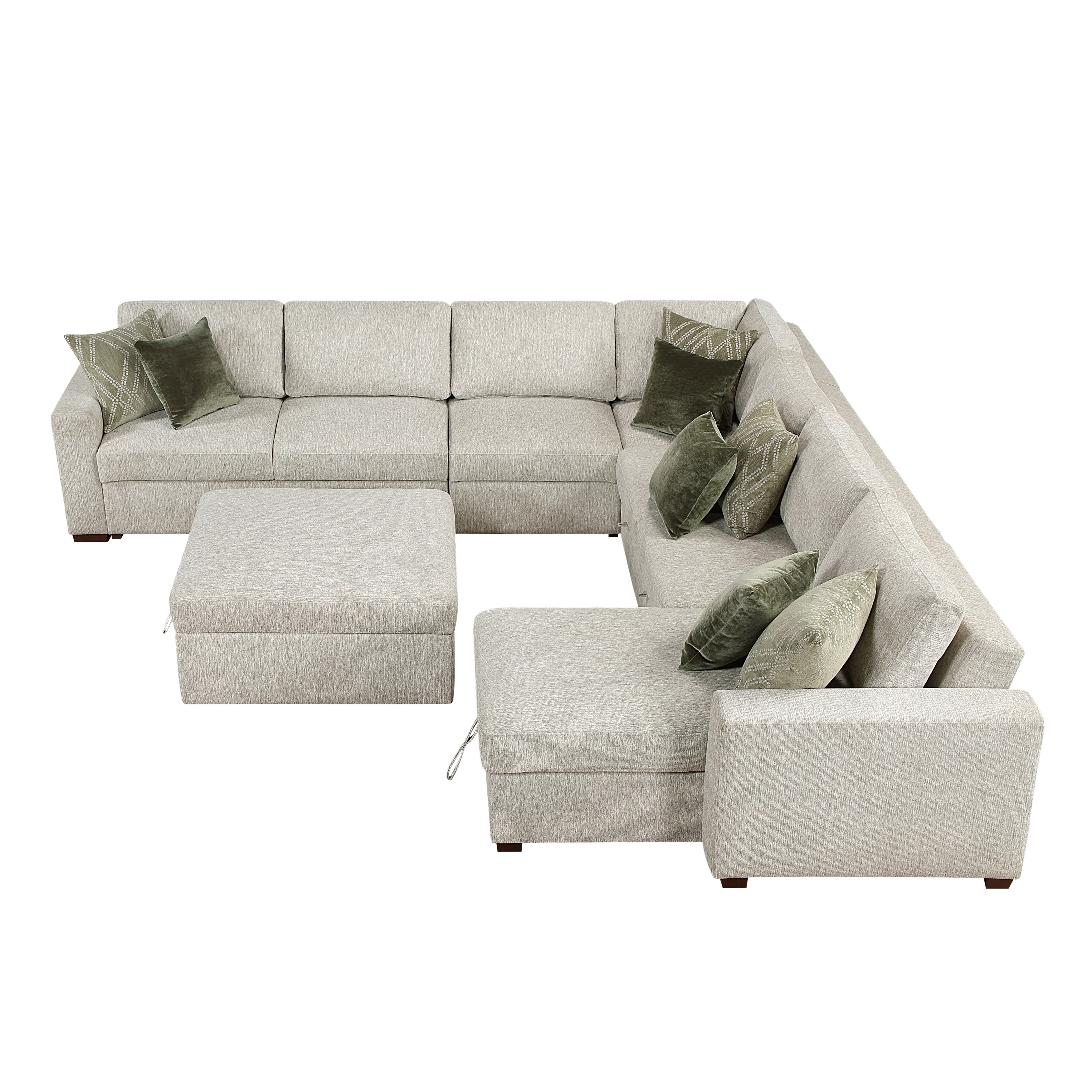 Isla 6-piece Sectional With Reversible Chaise, Pull-out Bed And Ottoman - Image 3