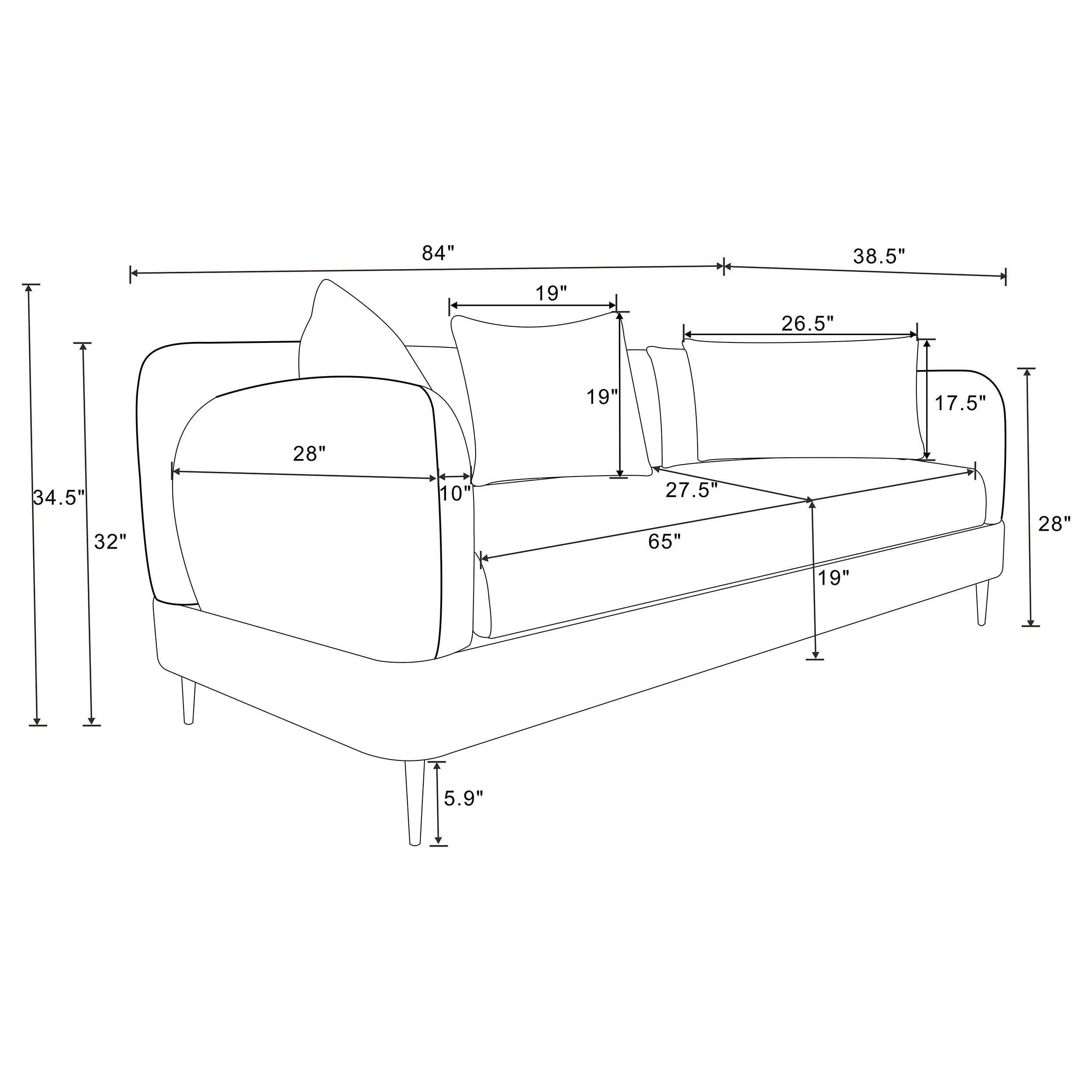 Jade Sofa Set - Image 29