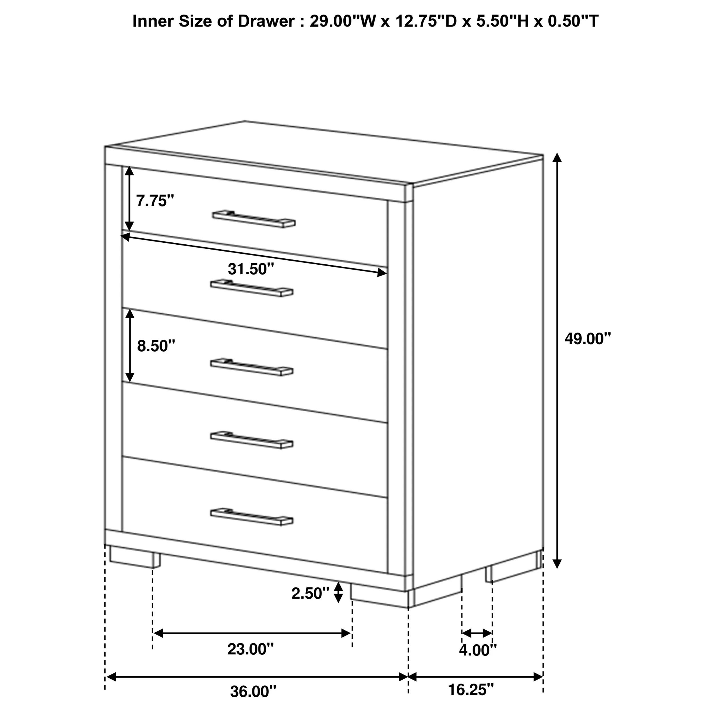 Jessica Chest of Drawers - Image 21