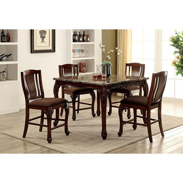 JOHANNESBURG Brown Cherry Counter Ht. Table - Image 2