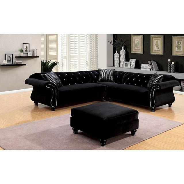 JOLANDA II Black Sectional, Black - Image 2